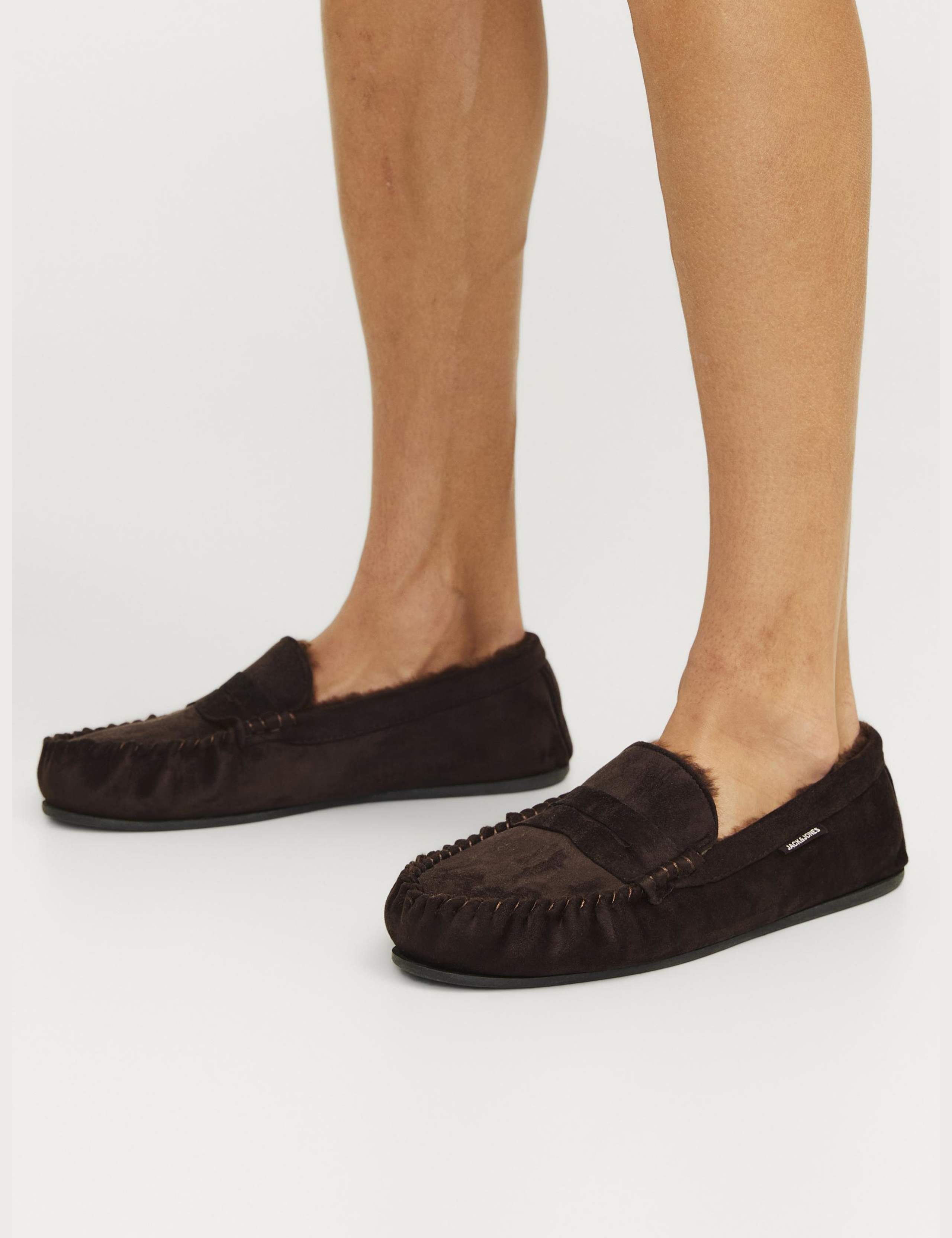 Leather Moccasin Slippers 1 of 8