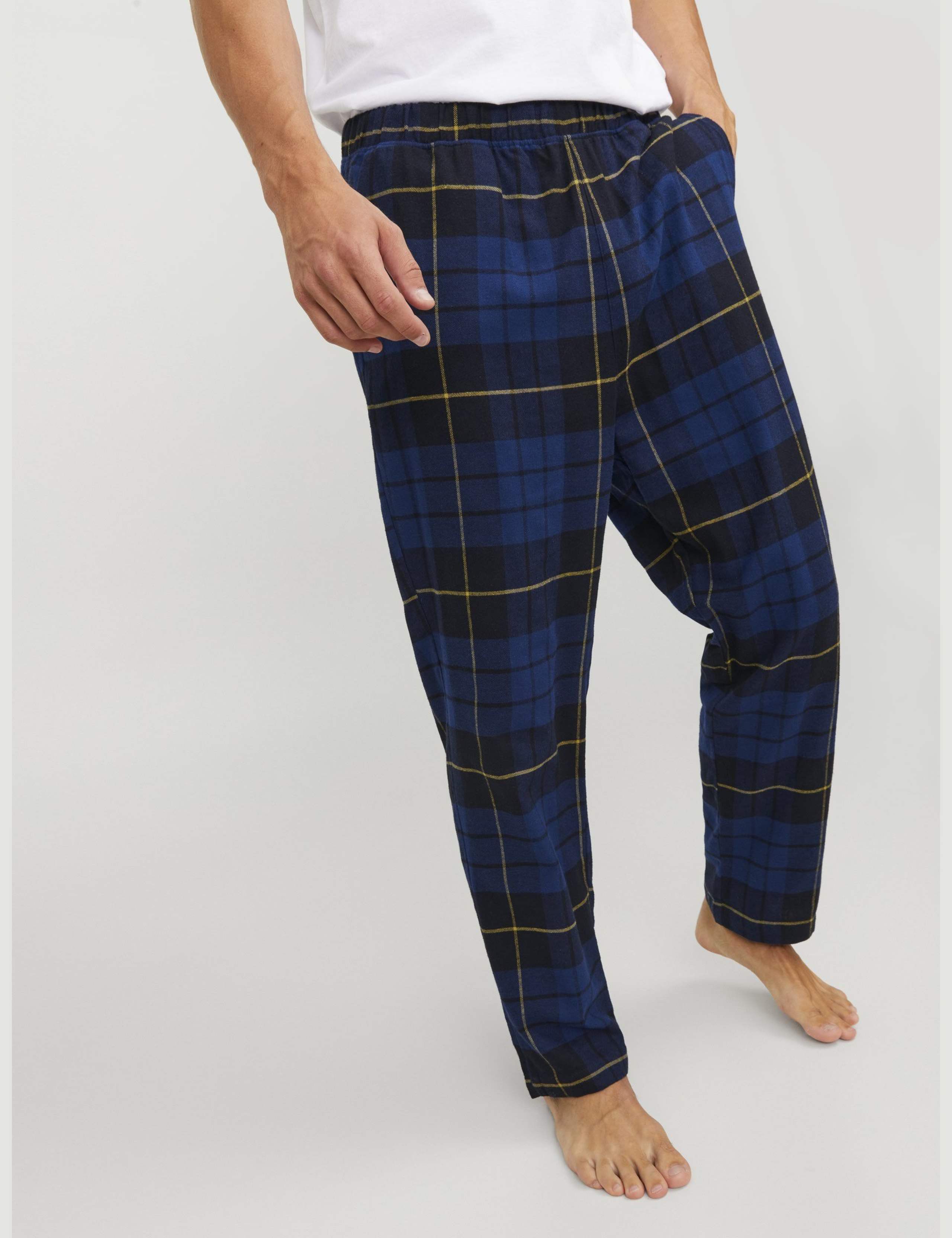 Pure Cotton Checked Pyjama Bottoms 6 of 7