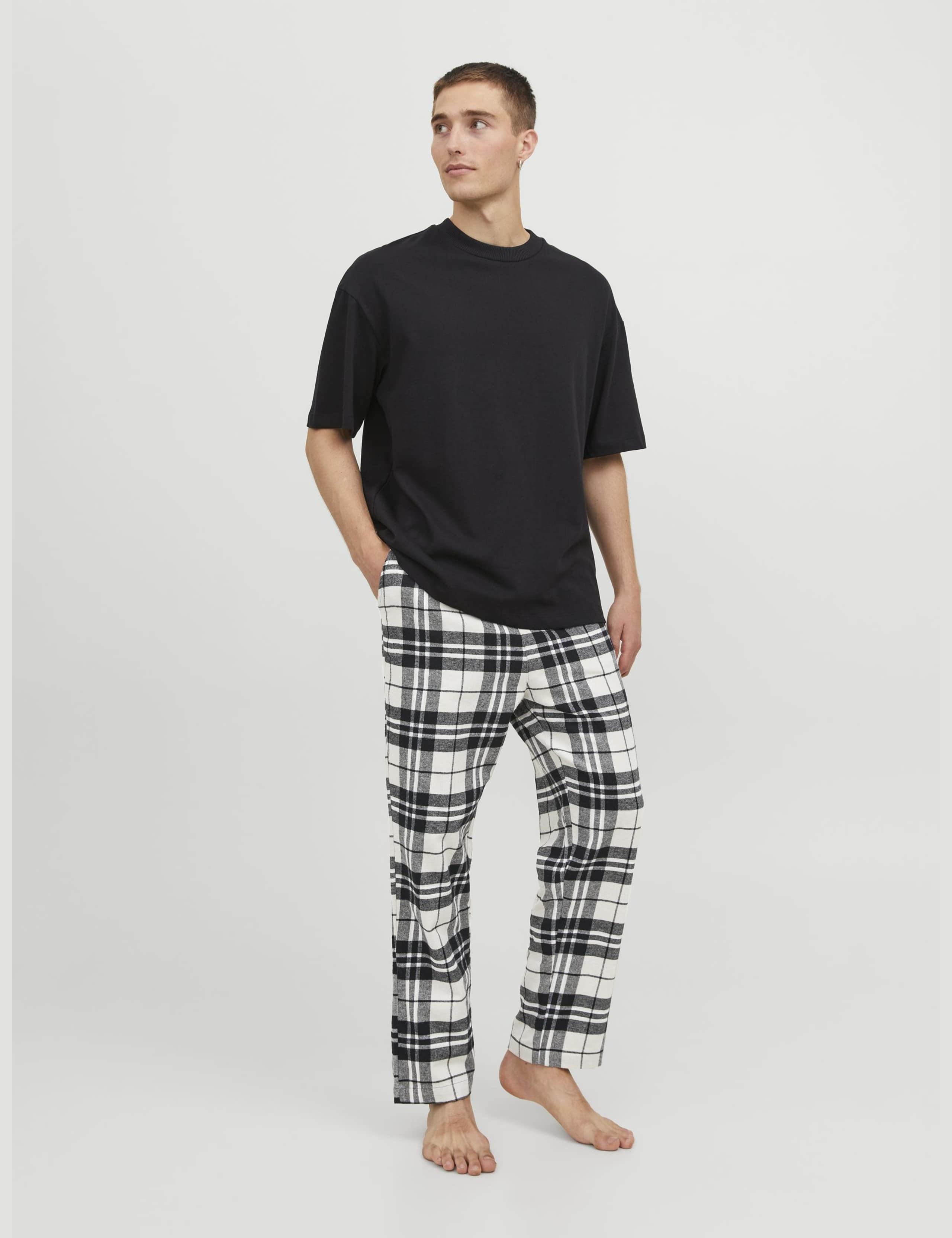 Pure Cotton Checked Pyjama Bottoms 2 of 6