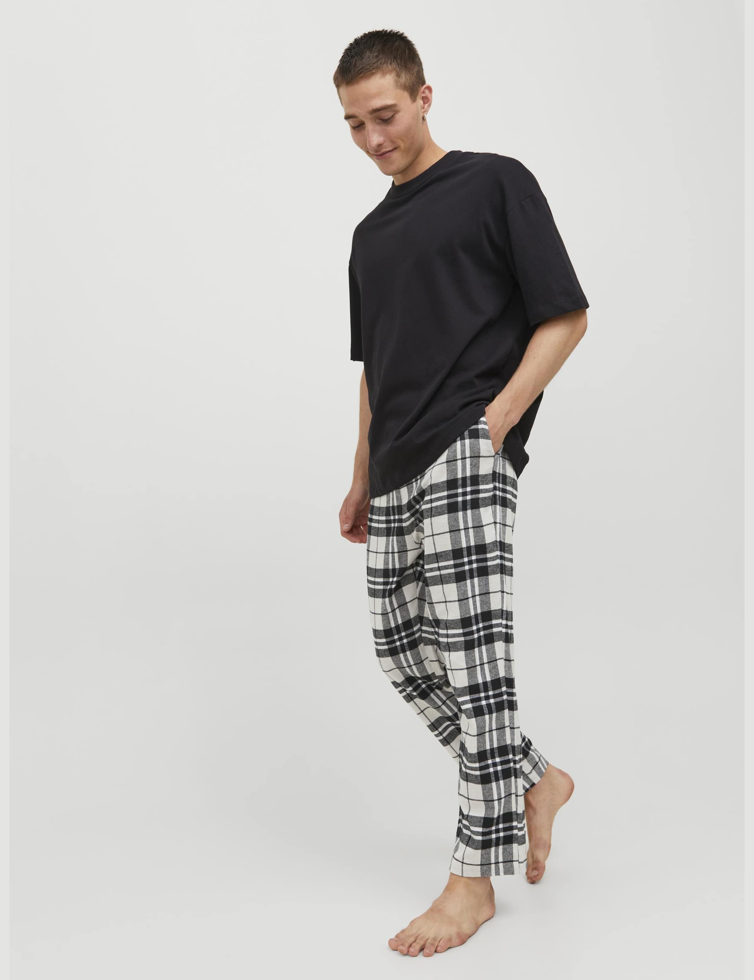 Pure Cotton Checked Pyjama Bottoms 3 of 6