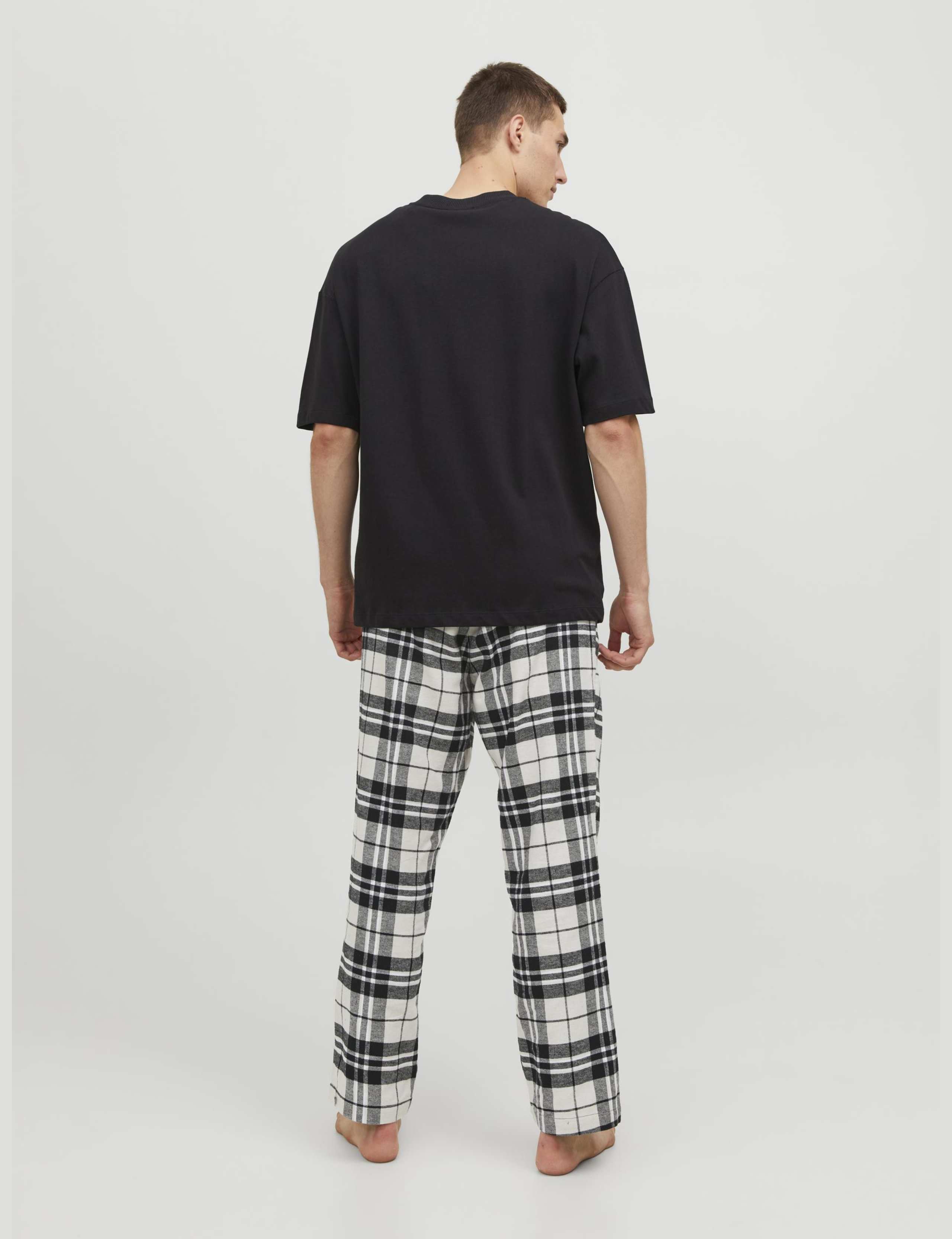 Pure Cotton Checked Pyjama Bottoms 5 of 6