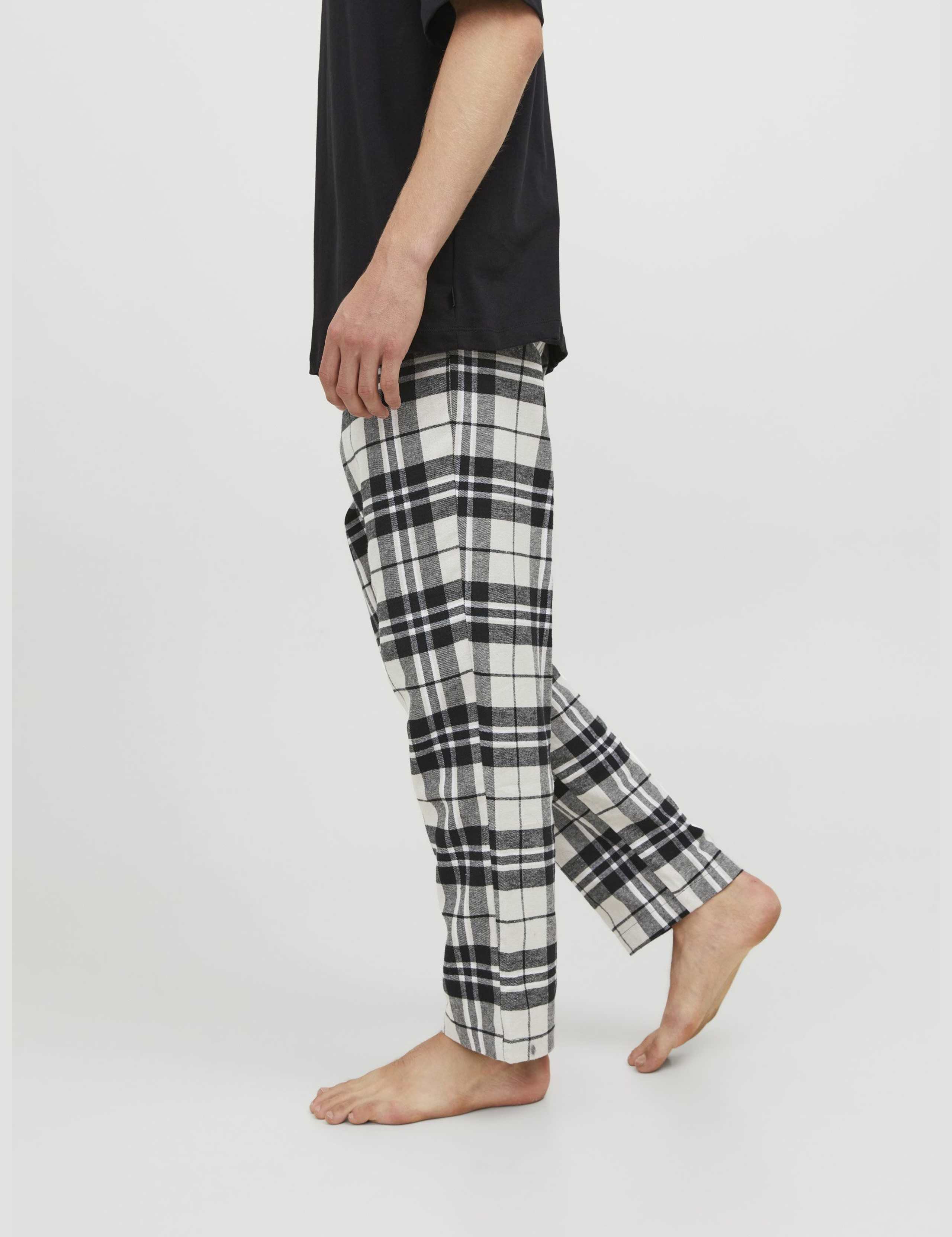 Pure Cotton Checked Pyjama Bottoms 5 of 7