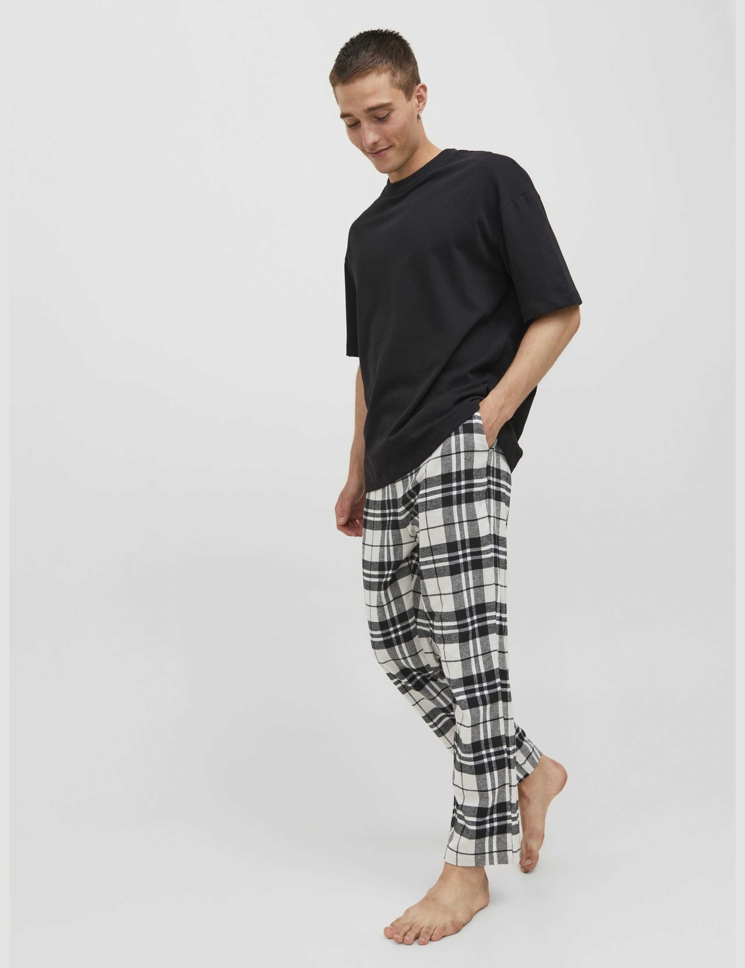 Pure Cotton Checked Pyjama Bottoms 6 of 7