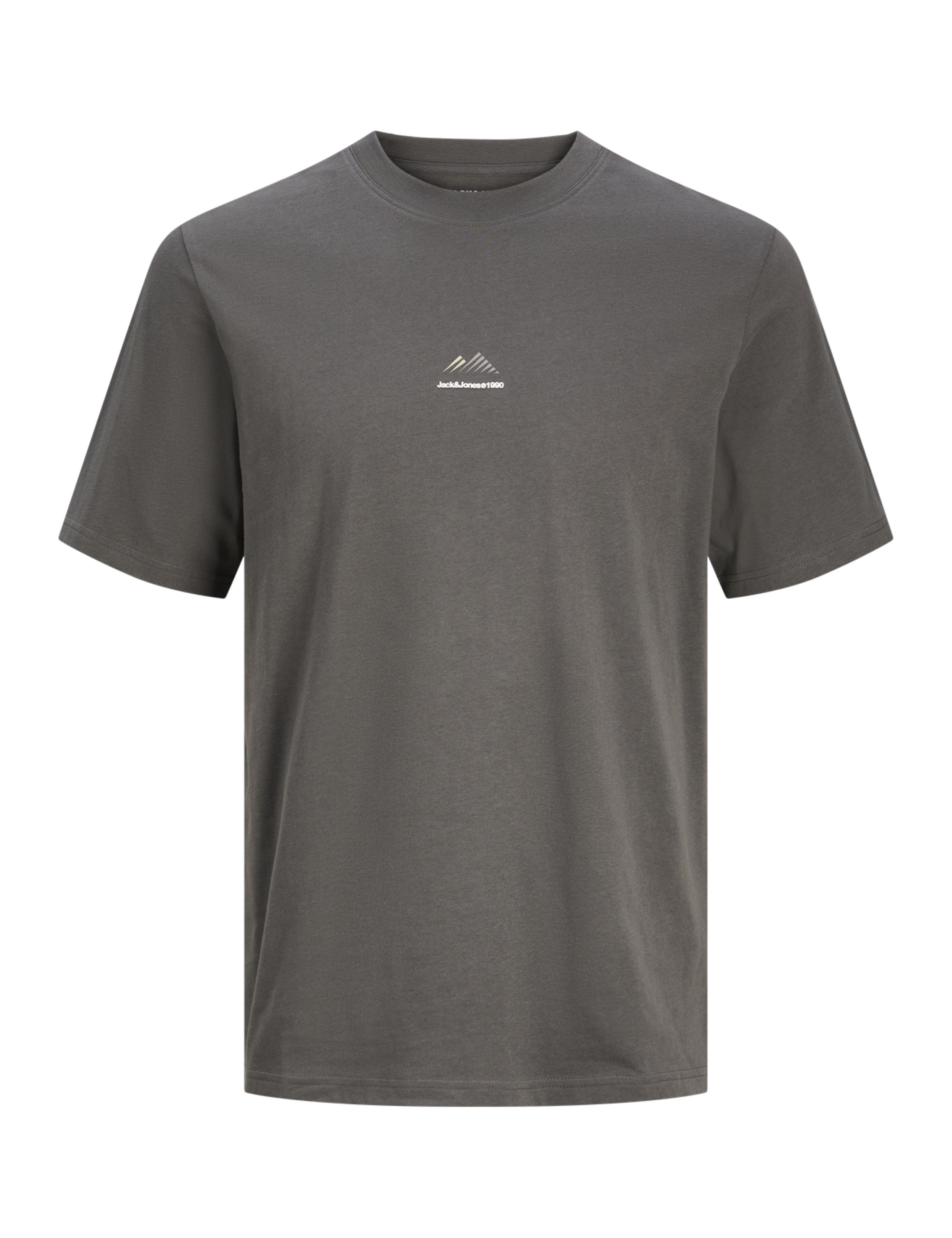 Pure Cotton Crew Neck Mountain Logo T-Shirt 2 of 5
