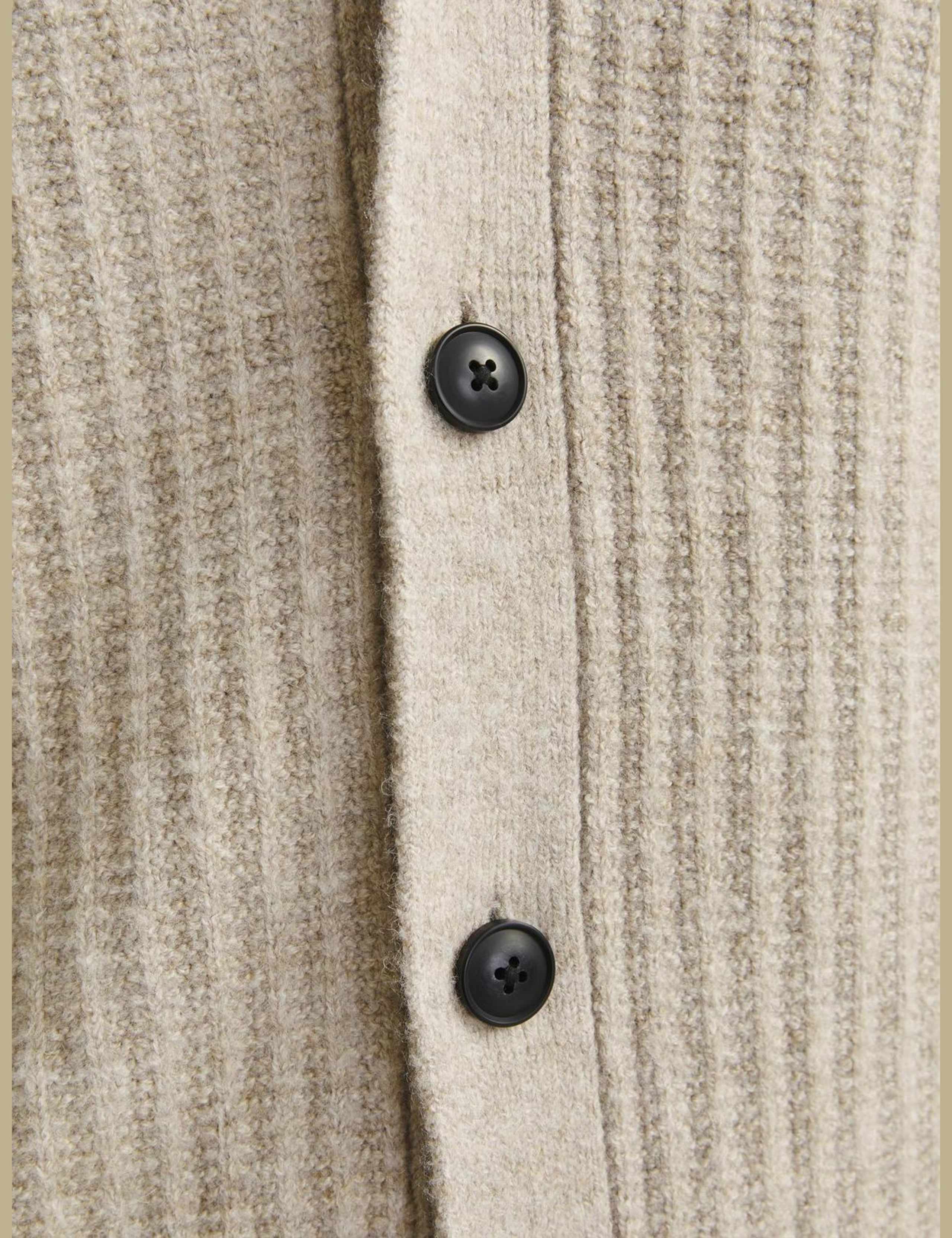 Ribbed Funnel Neck Cardigan 6 of 6