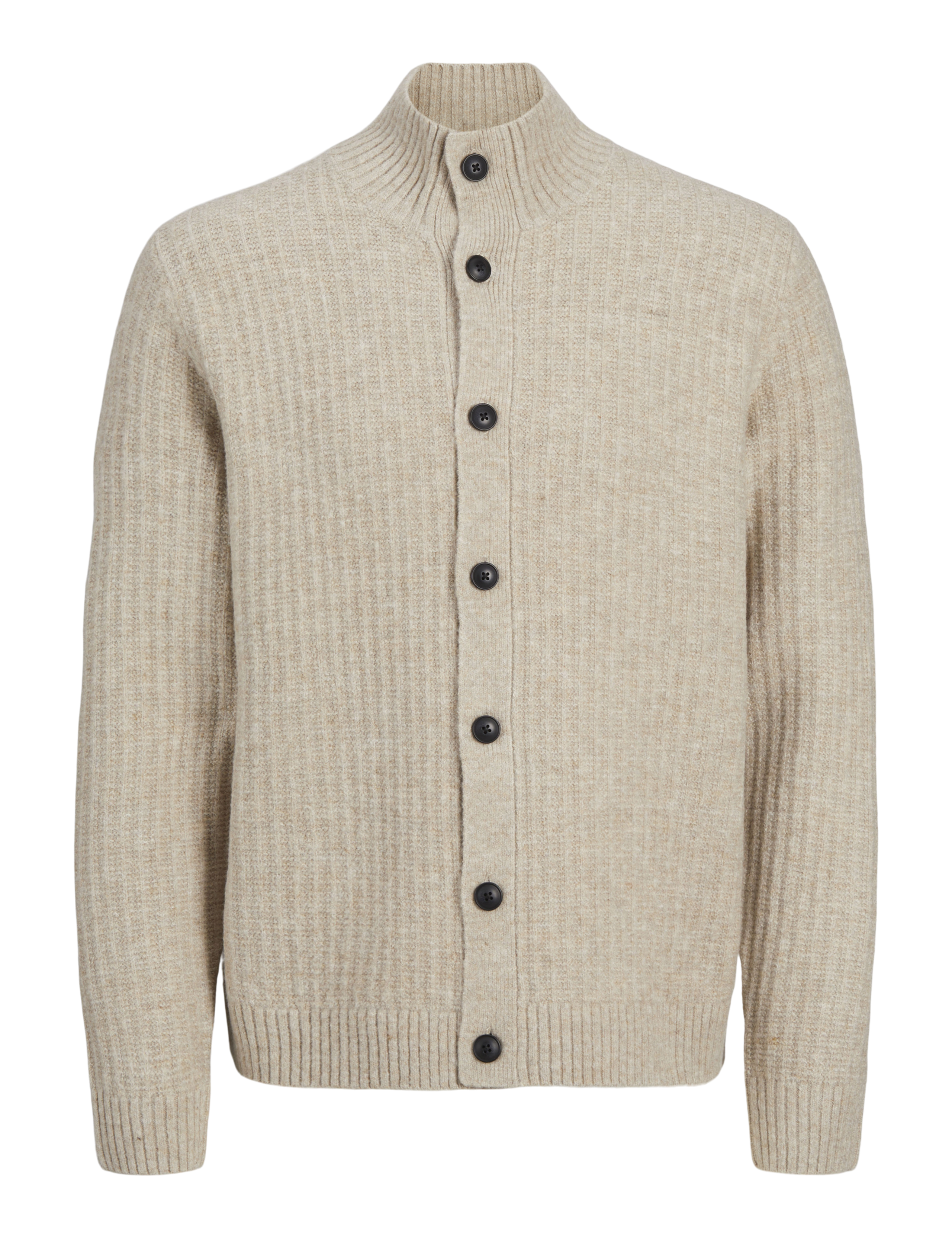 Ribbed Funnel Neck Cardigan 2 of 6