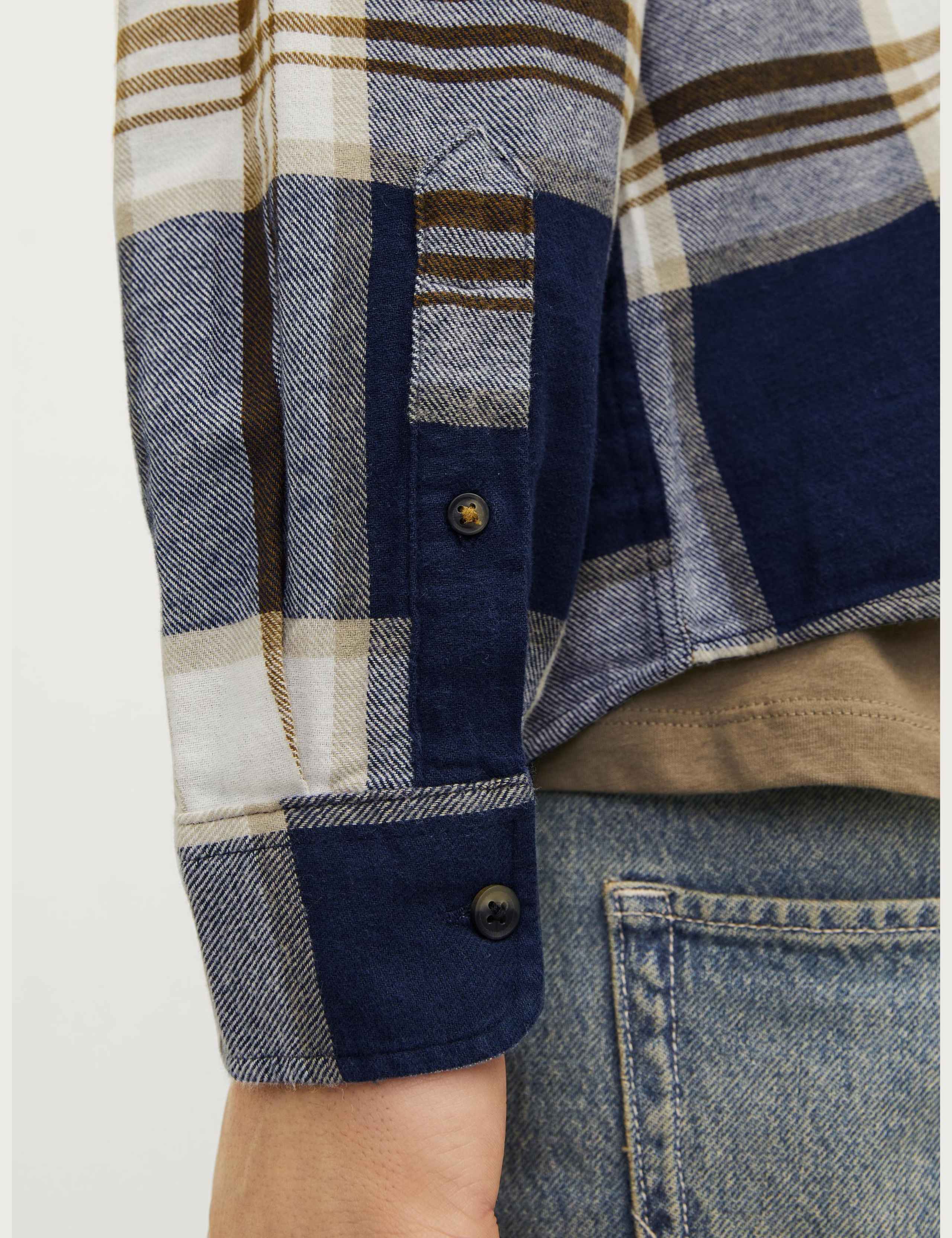 Slim Fit Pure Cotton Checked Overshirt 6 of 7