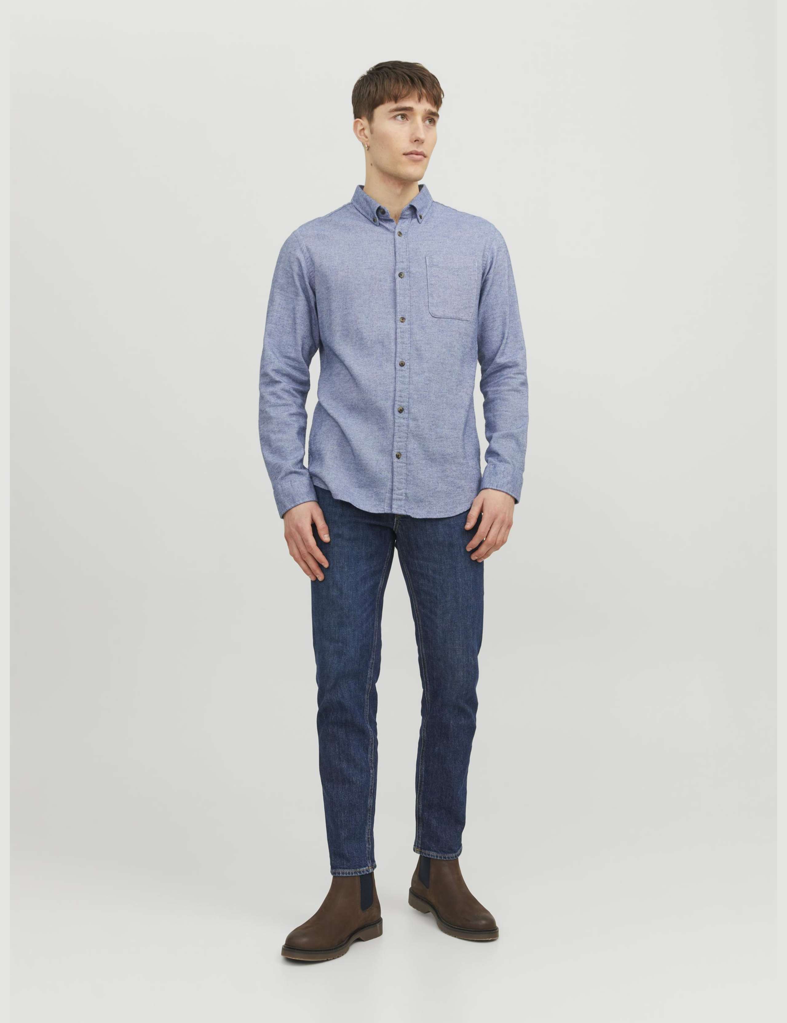 Slim Fit Easy Iron Pure Cotton Shirt 3 of 7