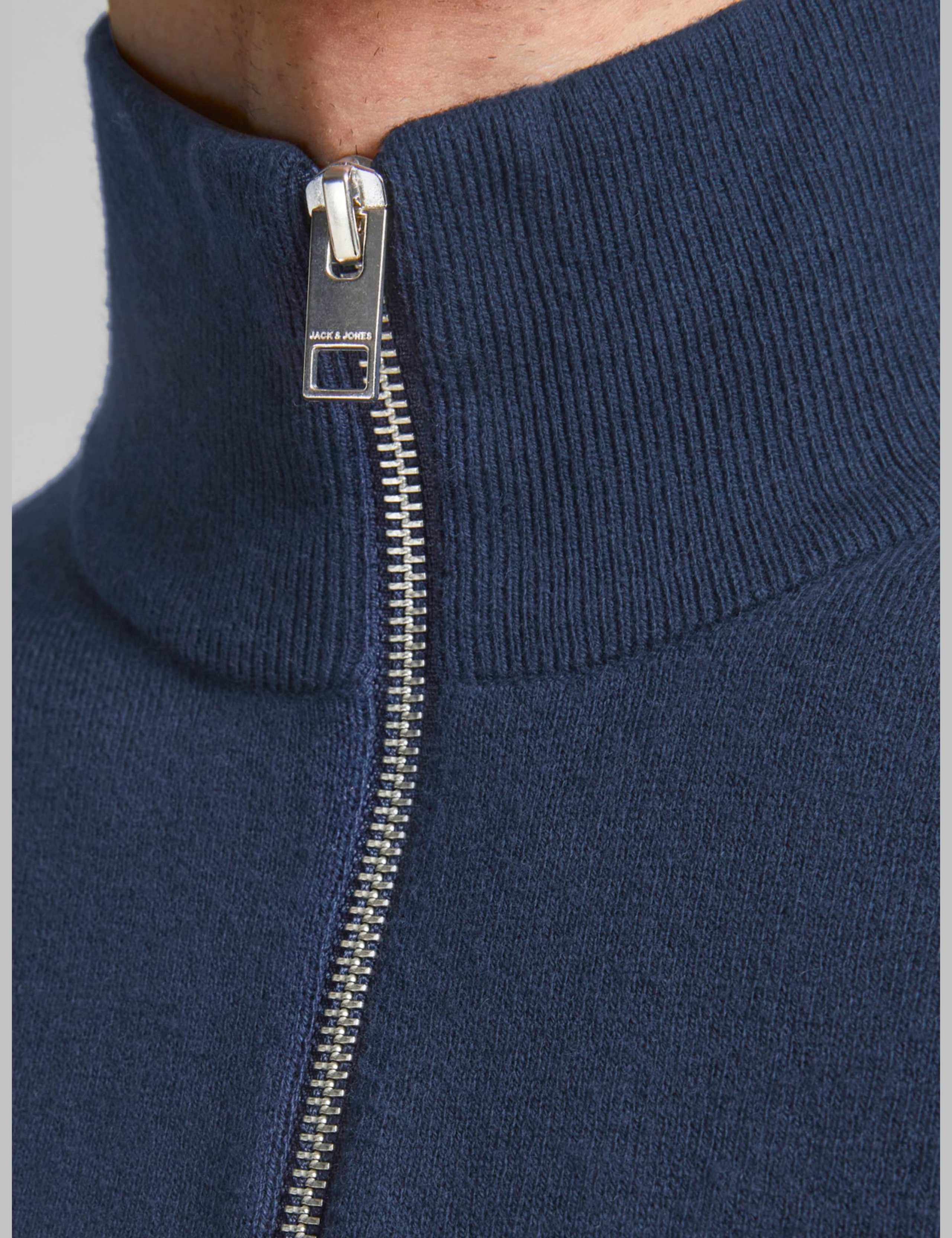 Cotton Rich Half Zip Jumper 6 of 8