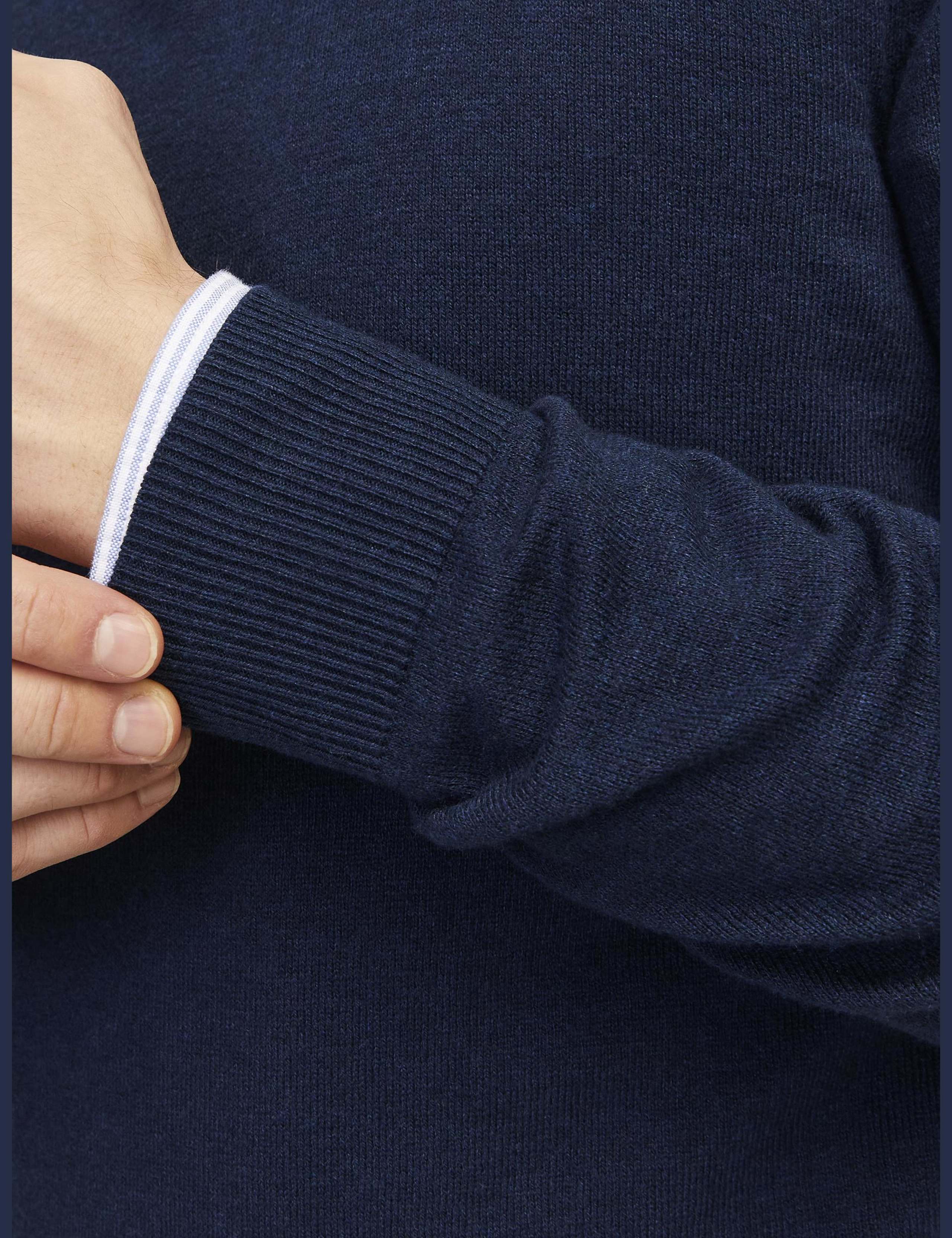 Cotton Rich Half Zip Jumper 7 of 8