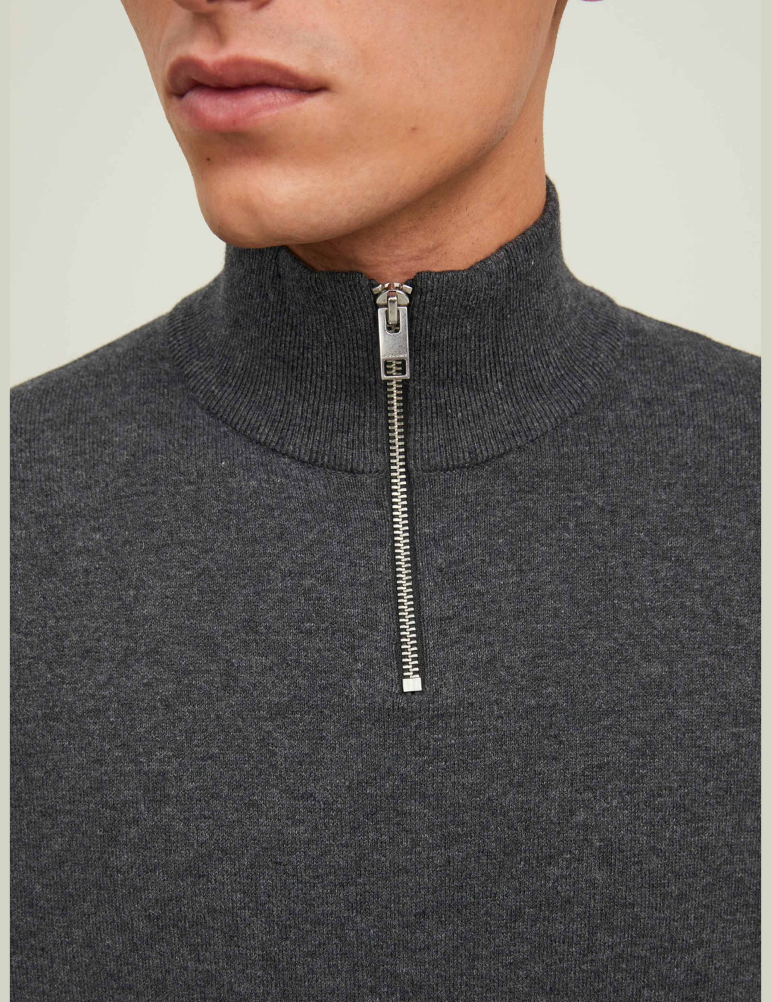 Cotton Rich Half Zip Jumper 6 of 7