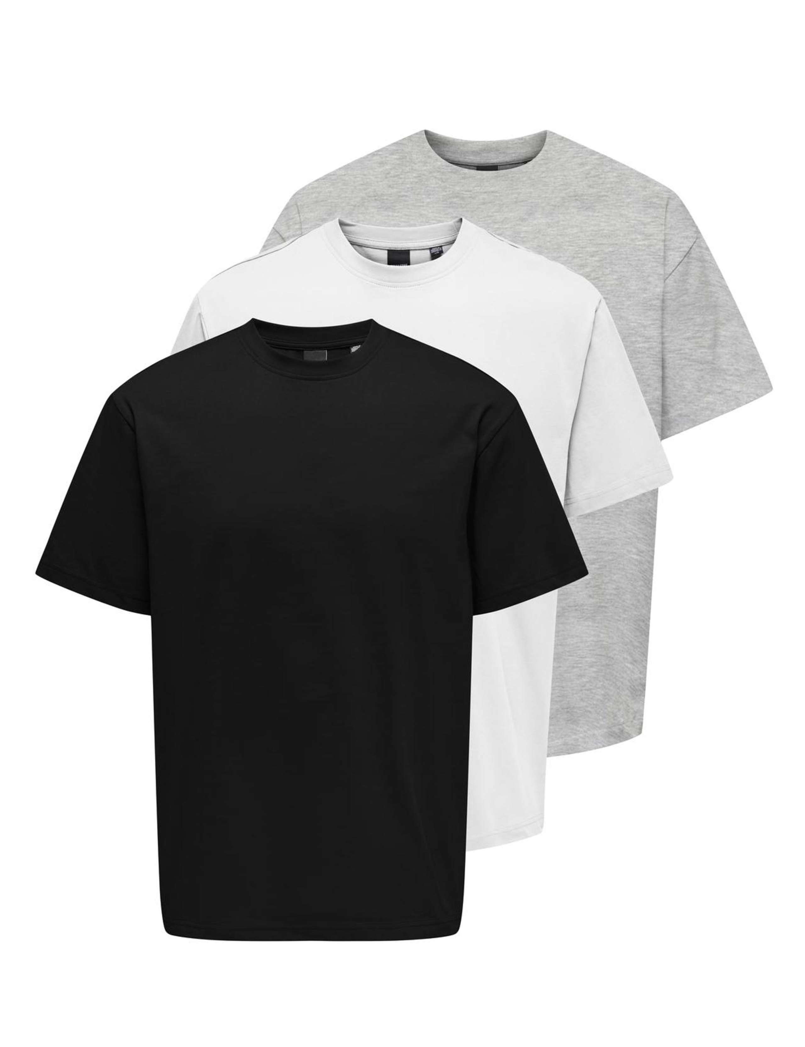 3pk Pure Cotton Crew Neck T-Shirts 1 of 1