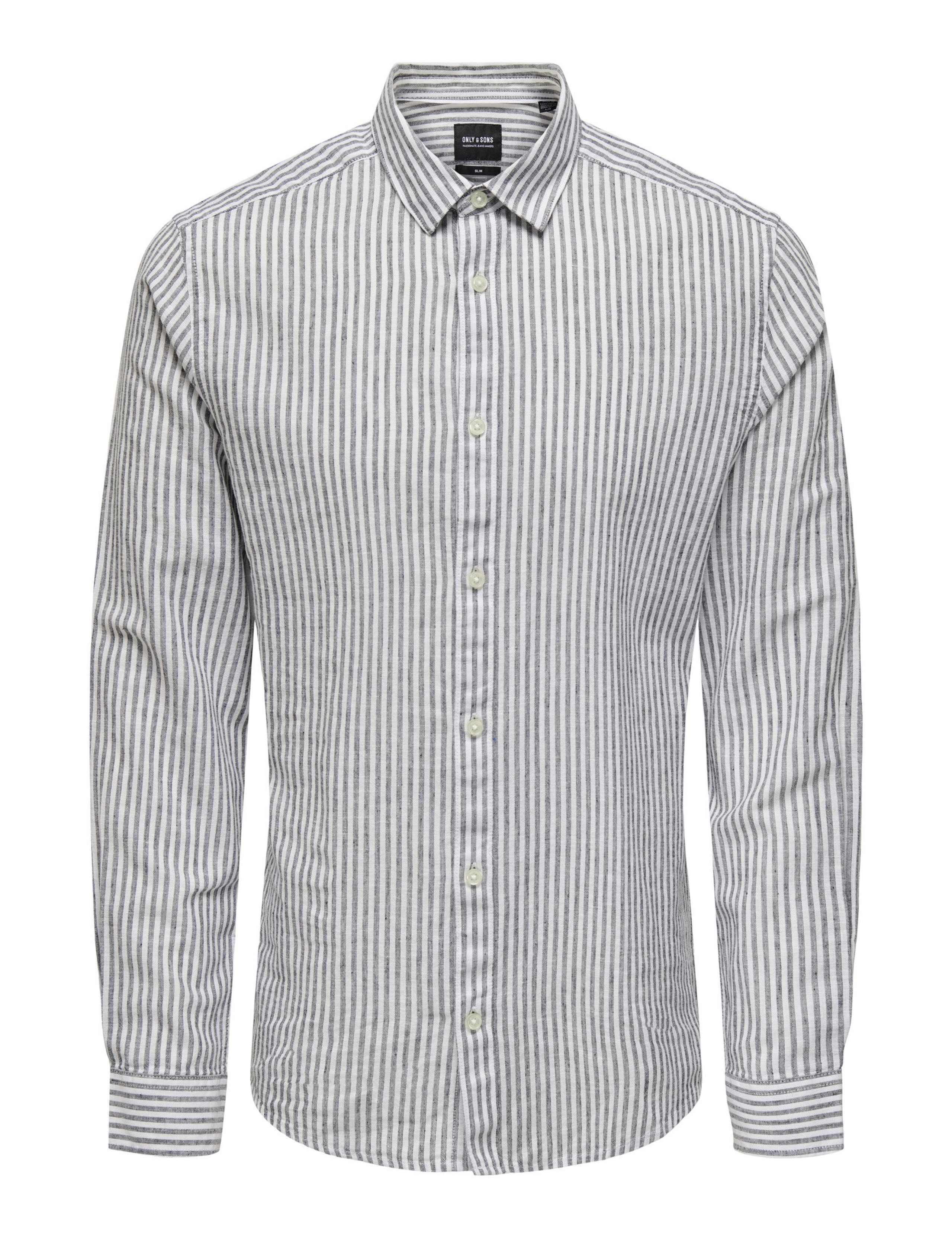 Cotton Linen Blend Striped Shirt 2 of 6