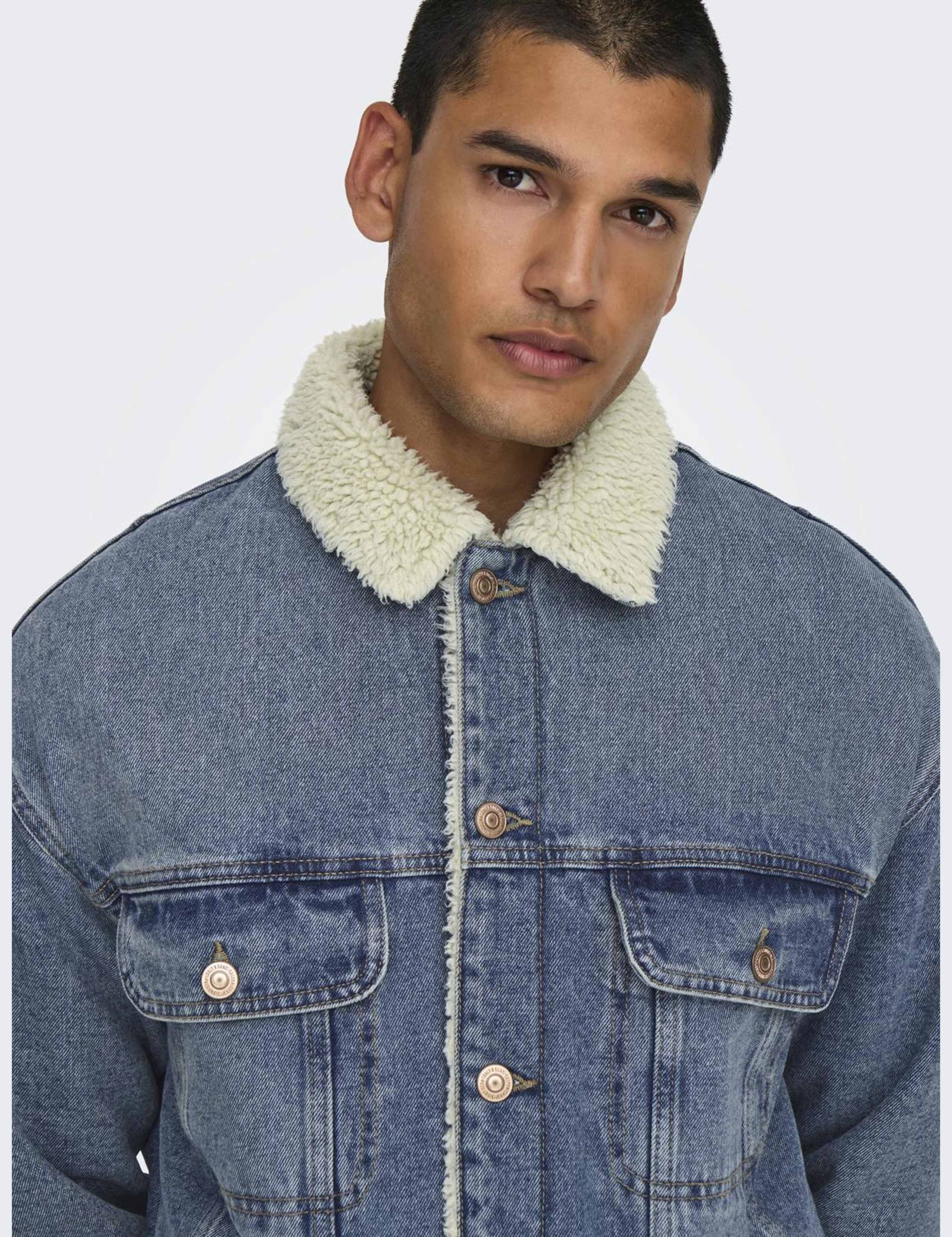 Pure Cotton Sherpa Lined Jacket 4 of 6