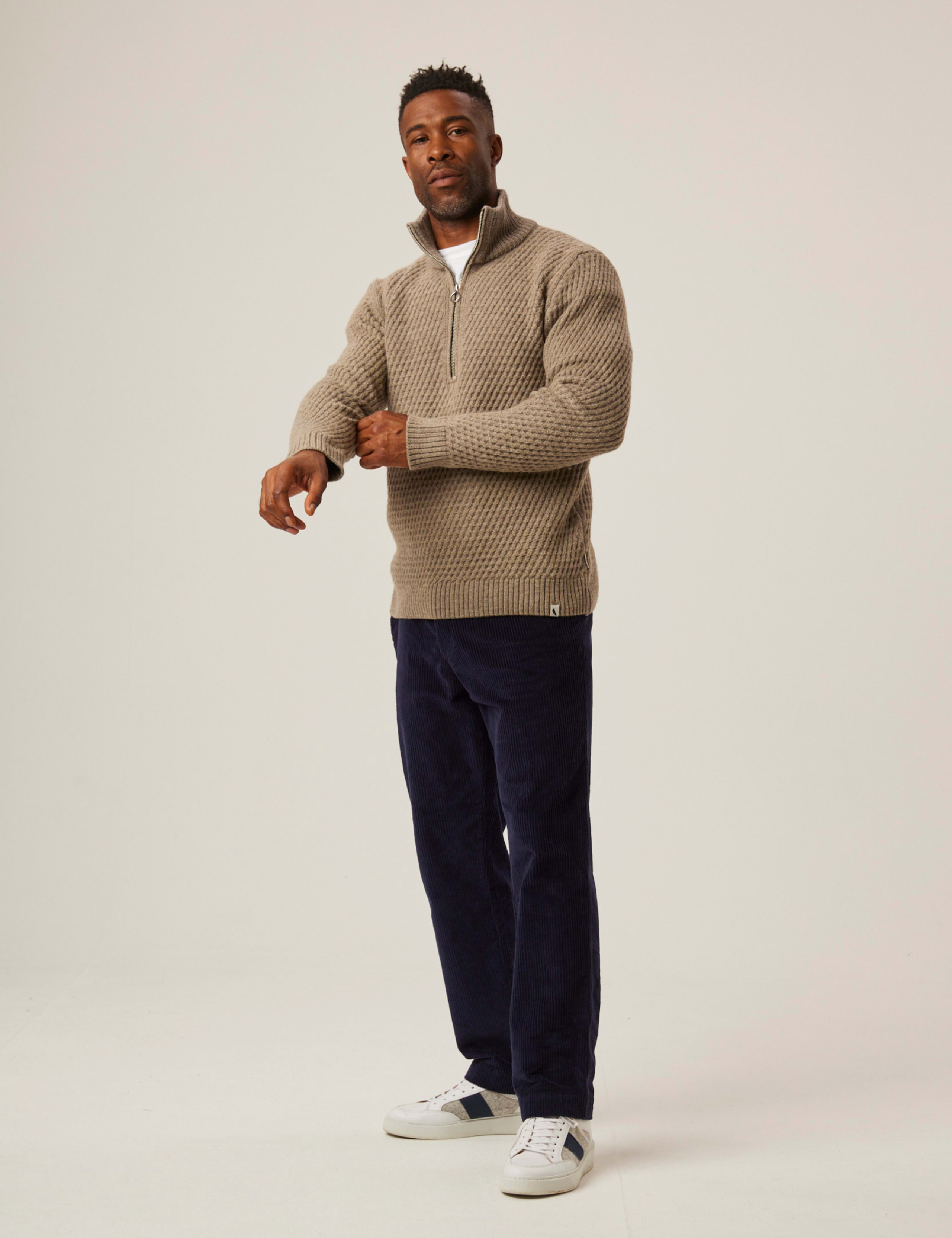 Pure Wool Cable High Neck Jumper 3 of 5