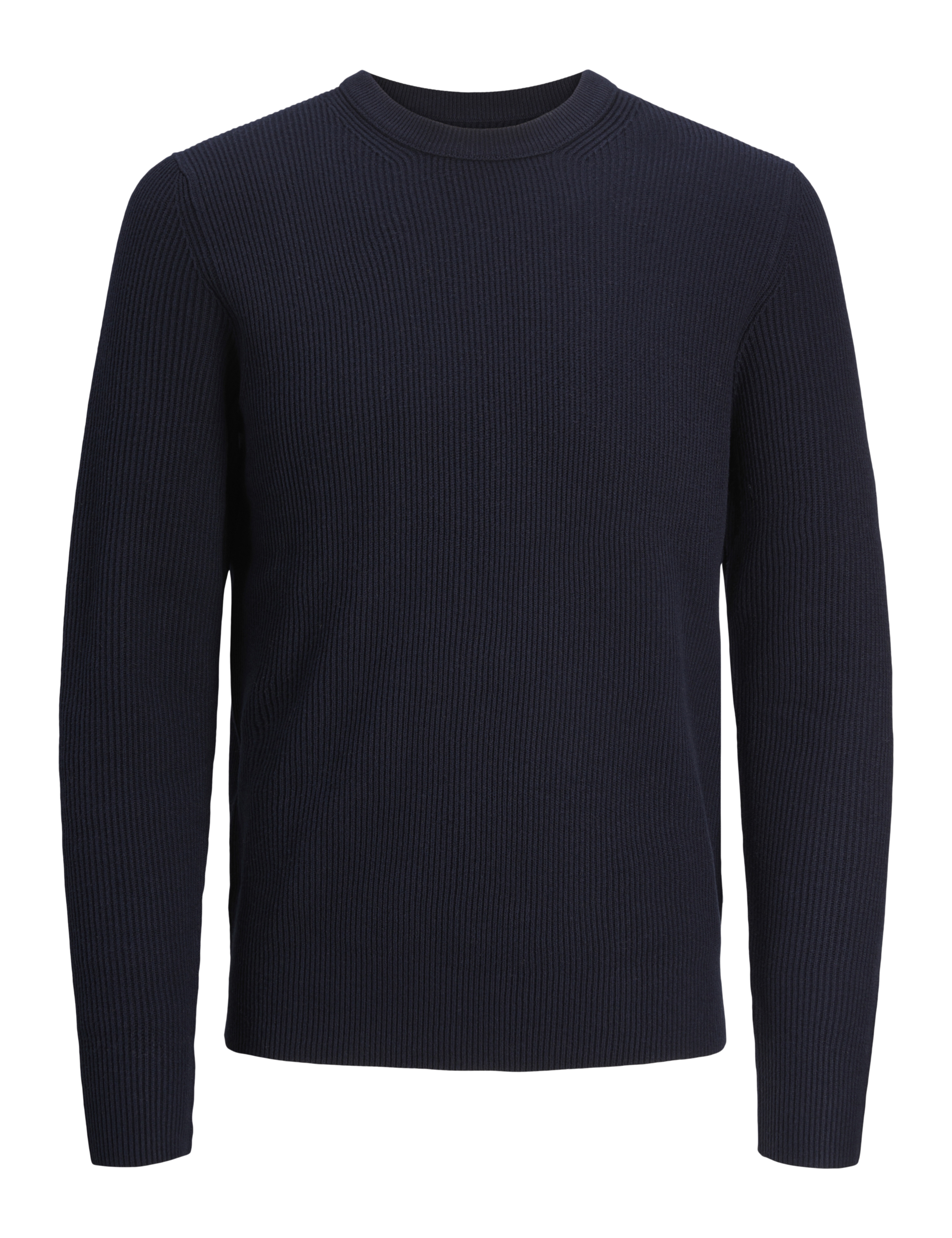 Cotton Blend RibbedCrew Neck Jumper 2 of 7