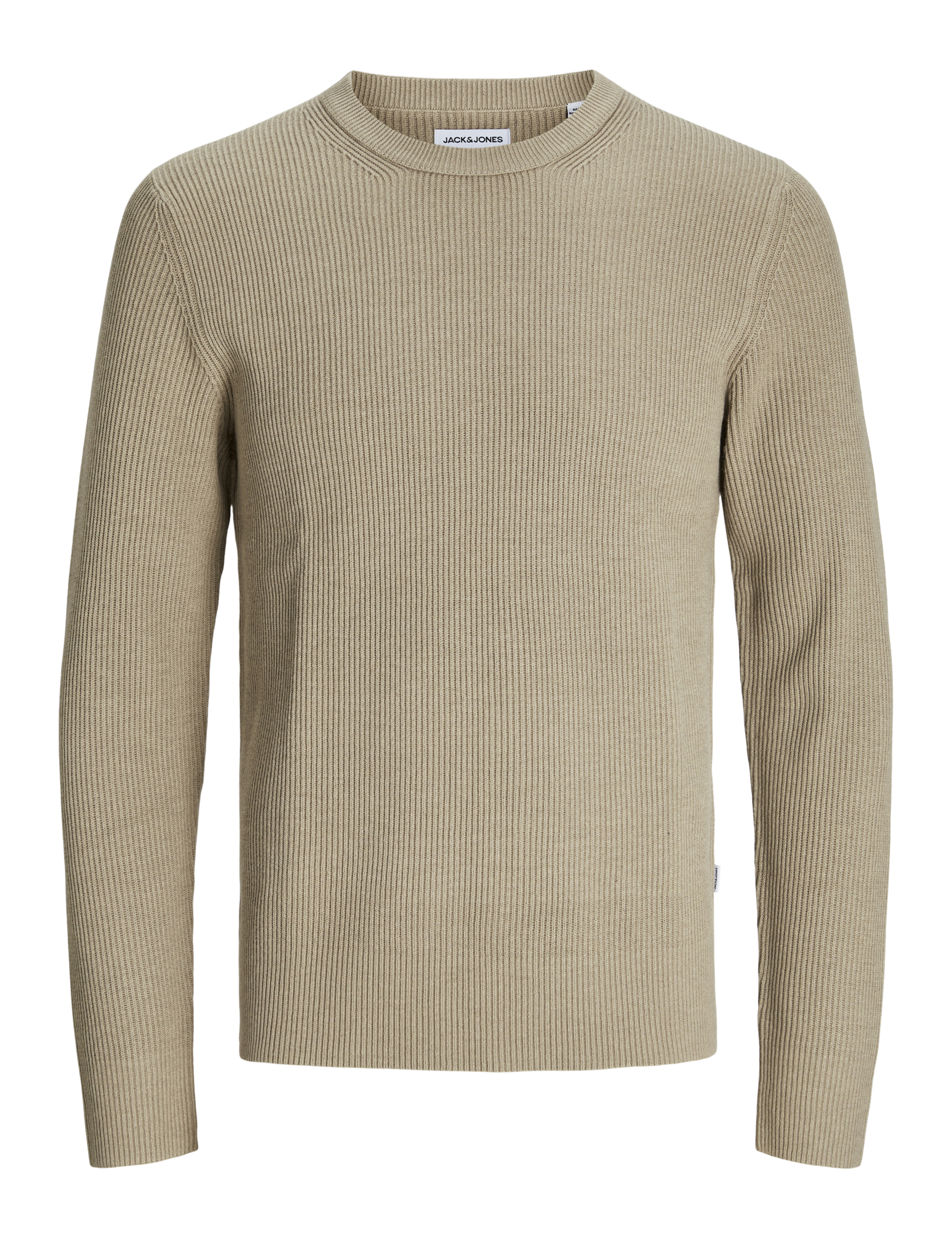 Cotton Blend RibbedCrew Neck Jumper 2 of 7