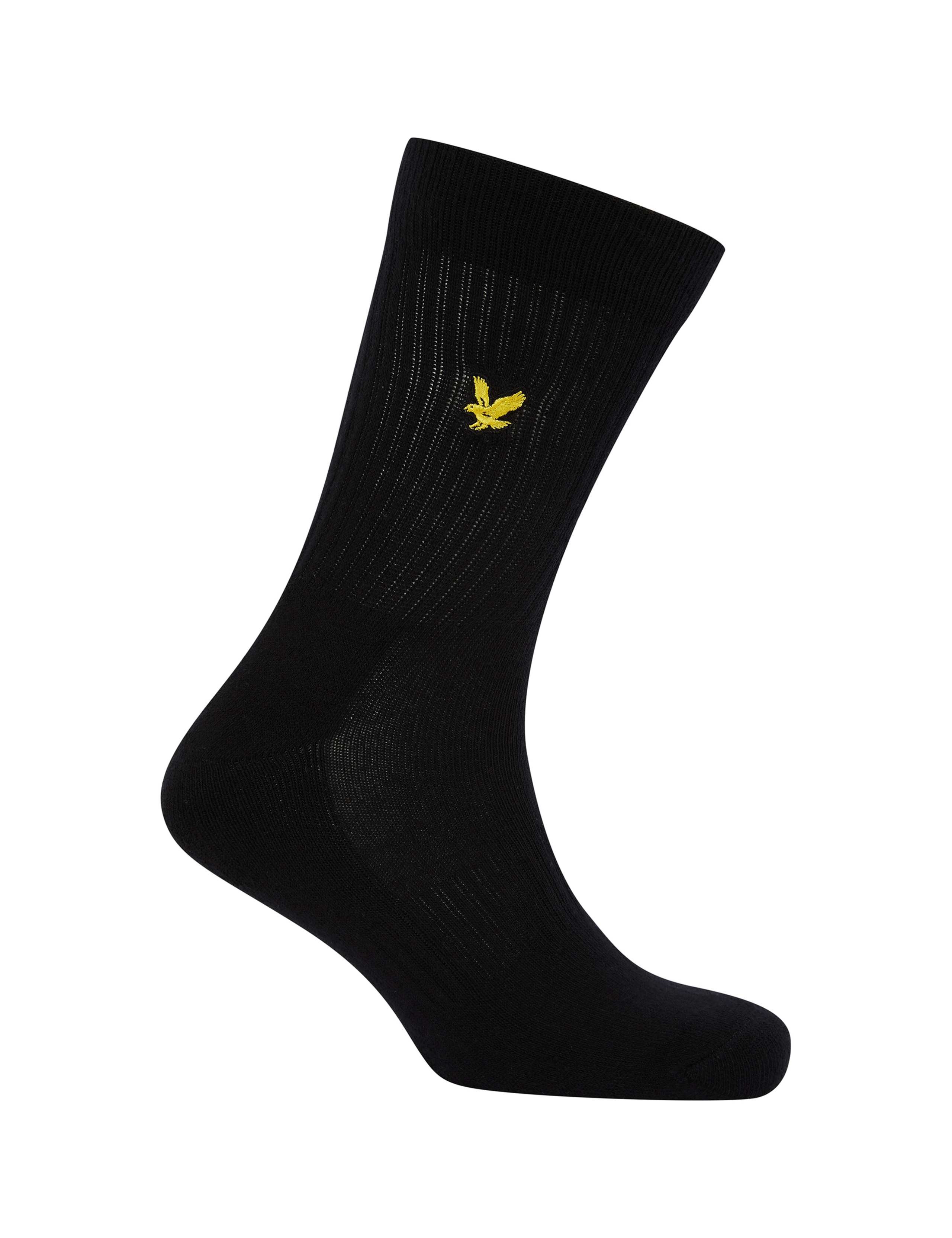 5pk Embroidered Cotton Rich Trainer Socks 2 of 2
