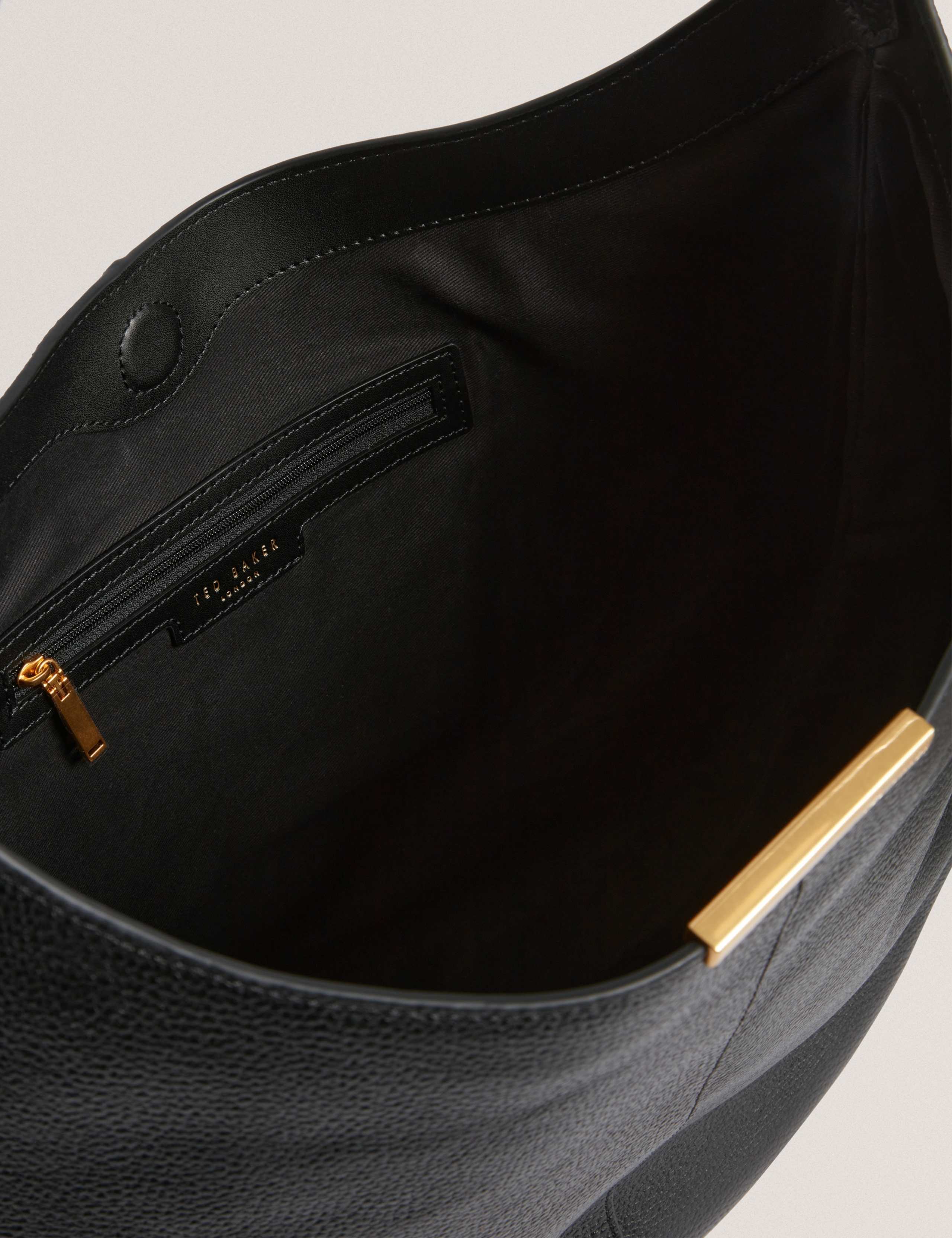 Leather Bar Detail Hobo Bag 2 of 5