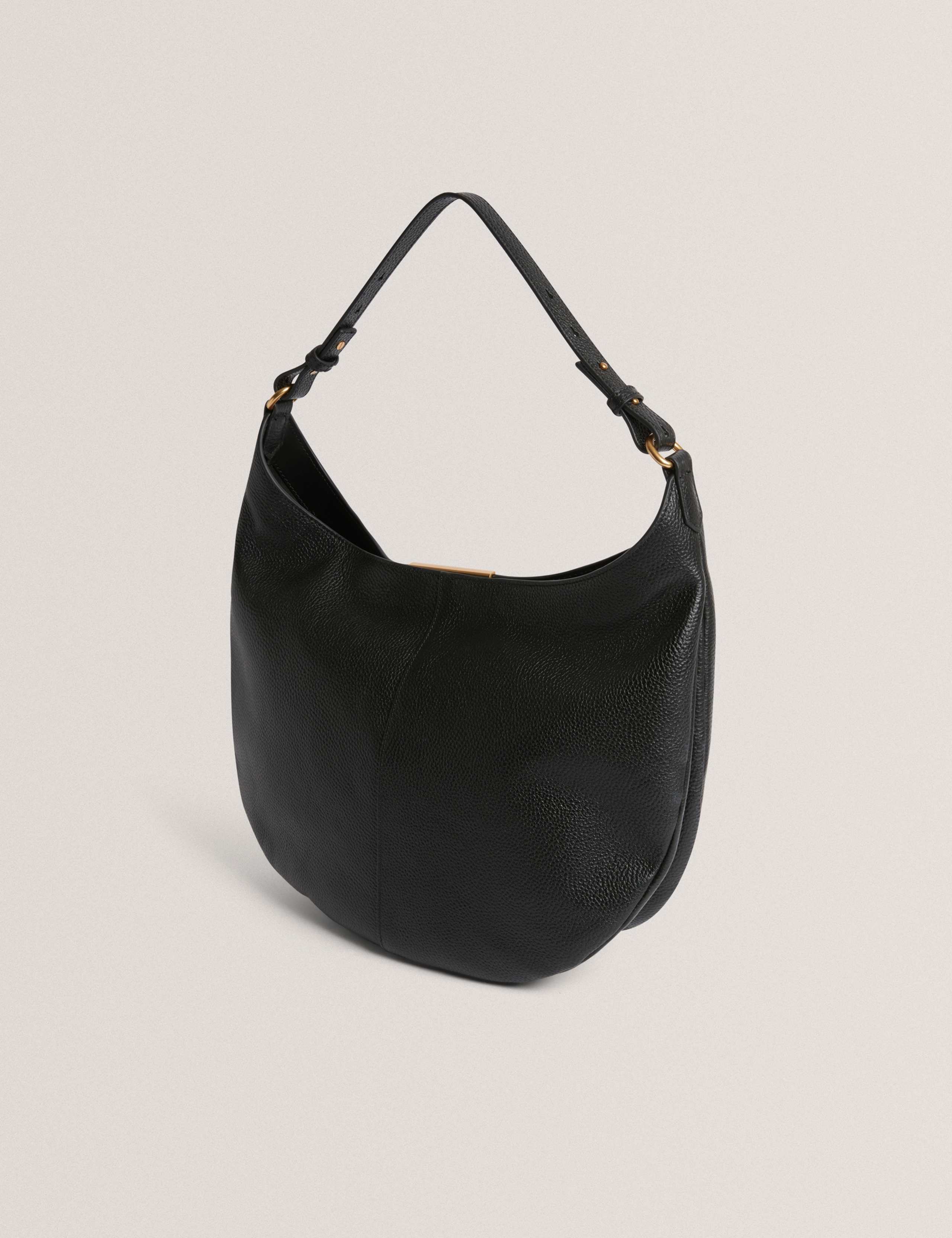 Leather Bar Detail Hobo Bag 4 of 5