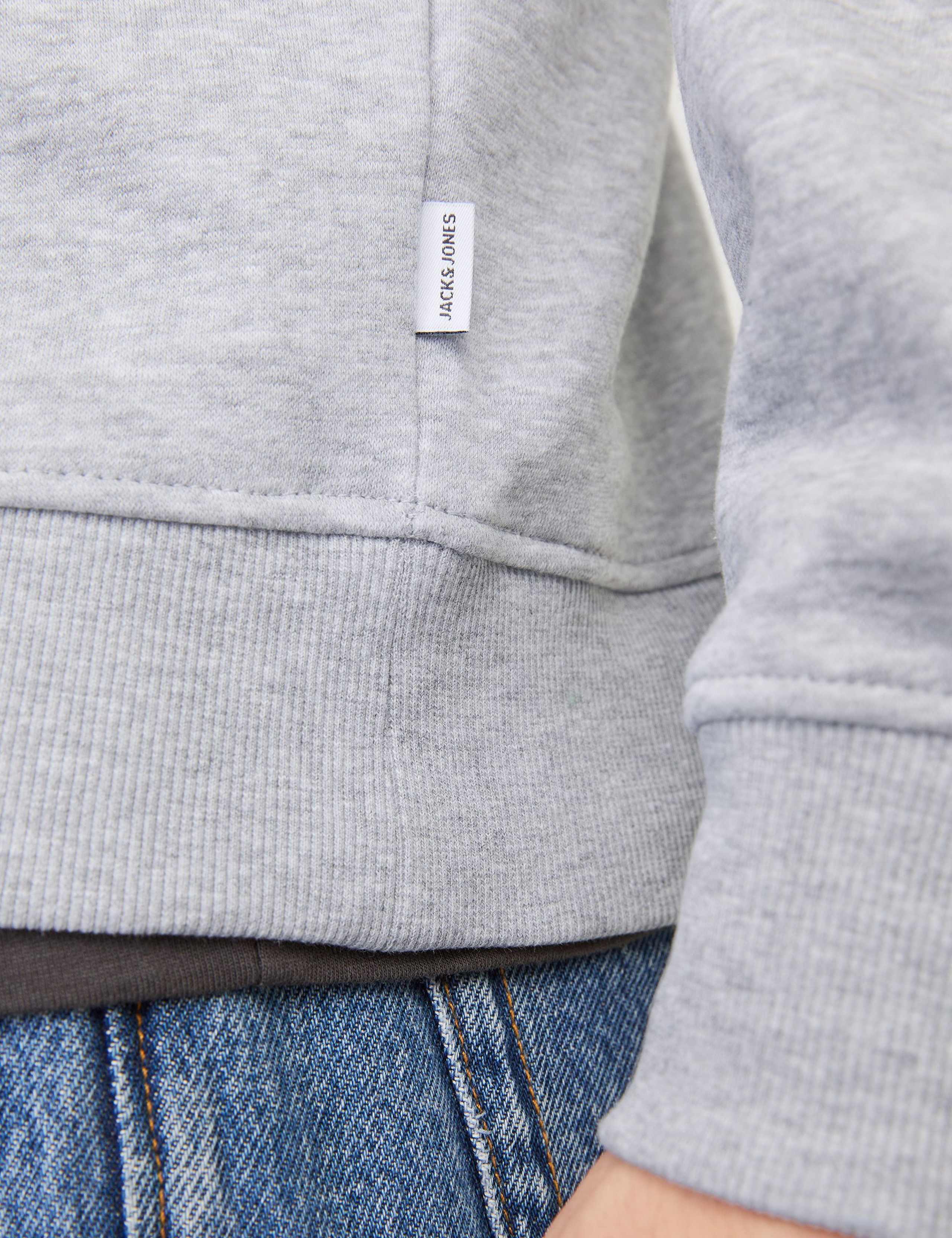 Cotton Blend Half Zip Sweatshirt 6 of 6