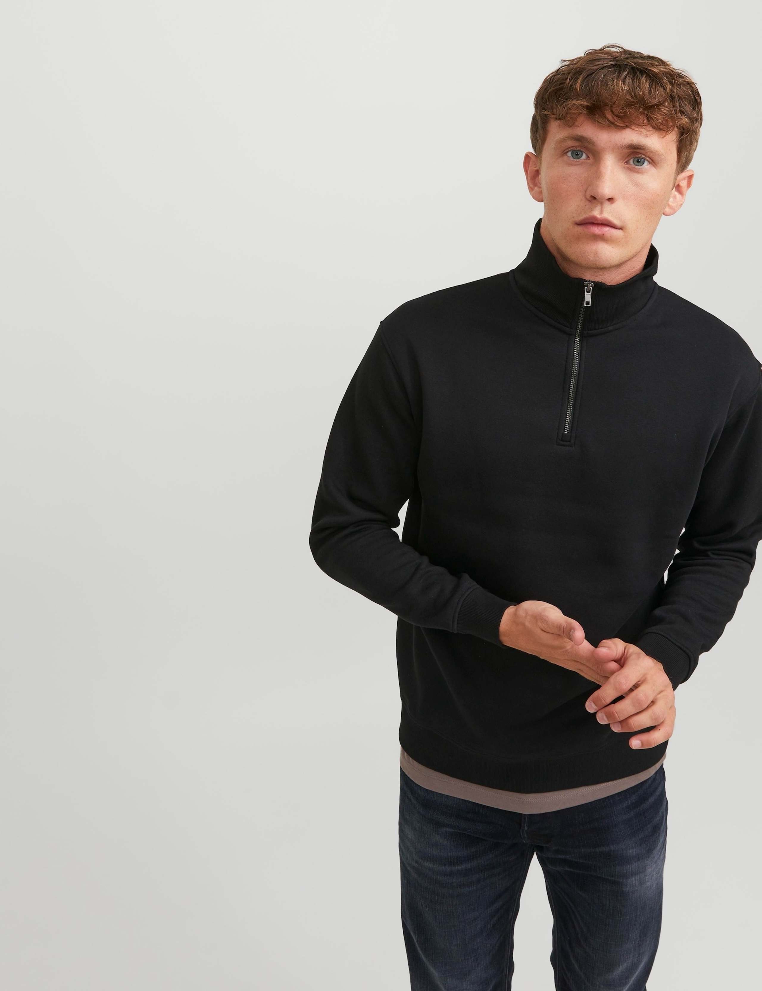 Cotton Blend Half Zip Sweatshirt 2 of 6