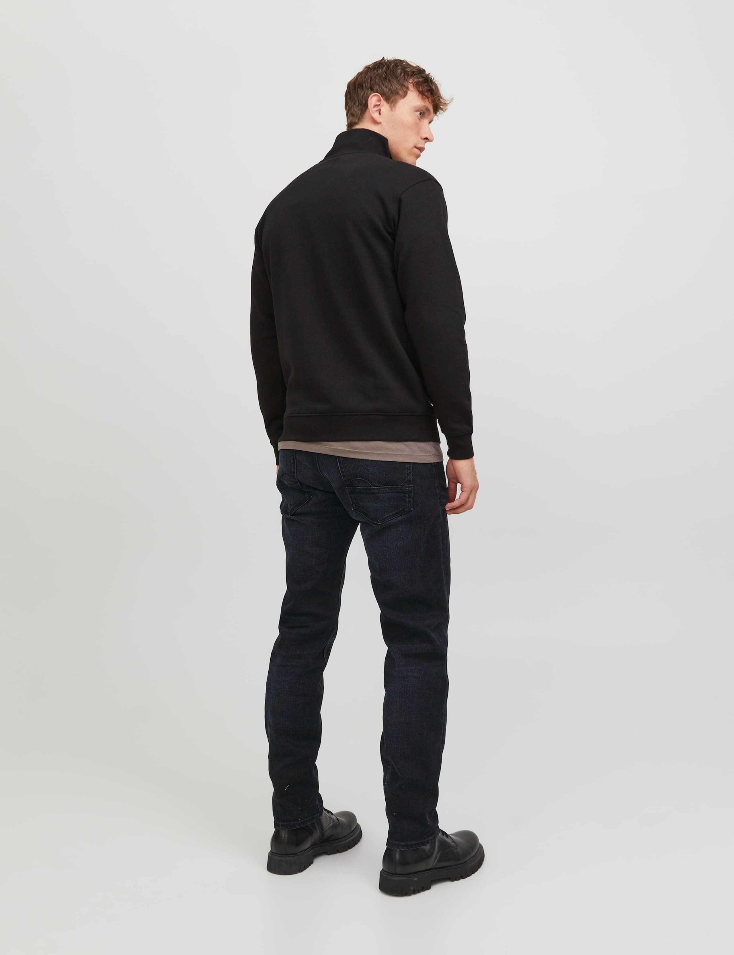 Cotton Blend Half Zip Sweatshirt 3 of 6