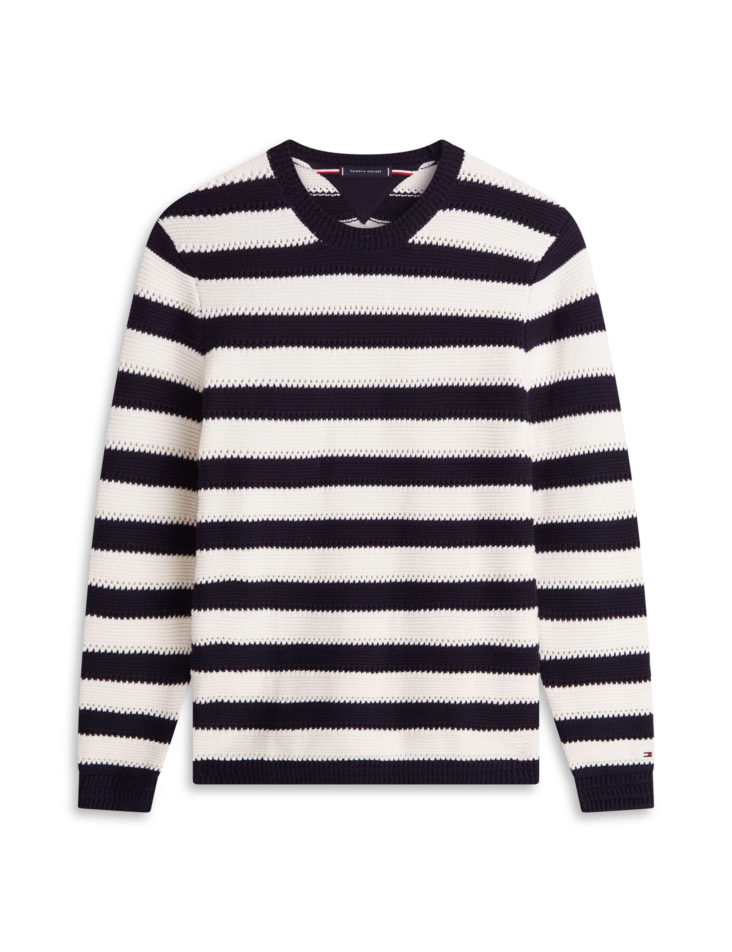 Pure Cotton Striped Crew Neck Jumper 2 of 5