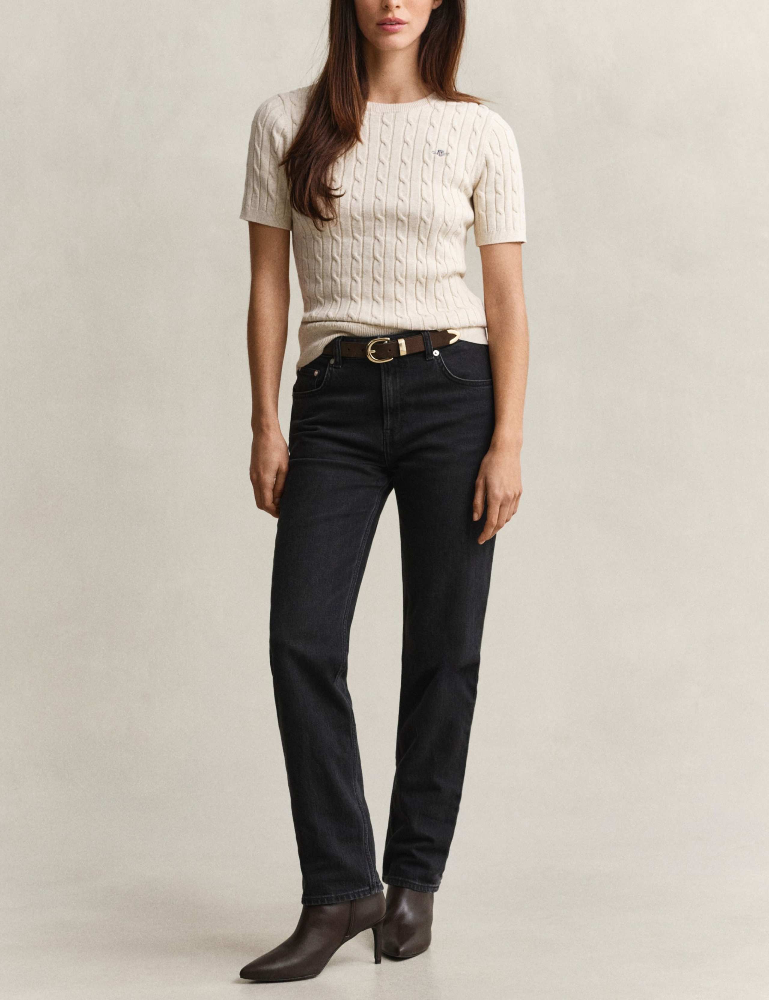 Mid Rise Straight Leg Jeans 3 of 7