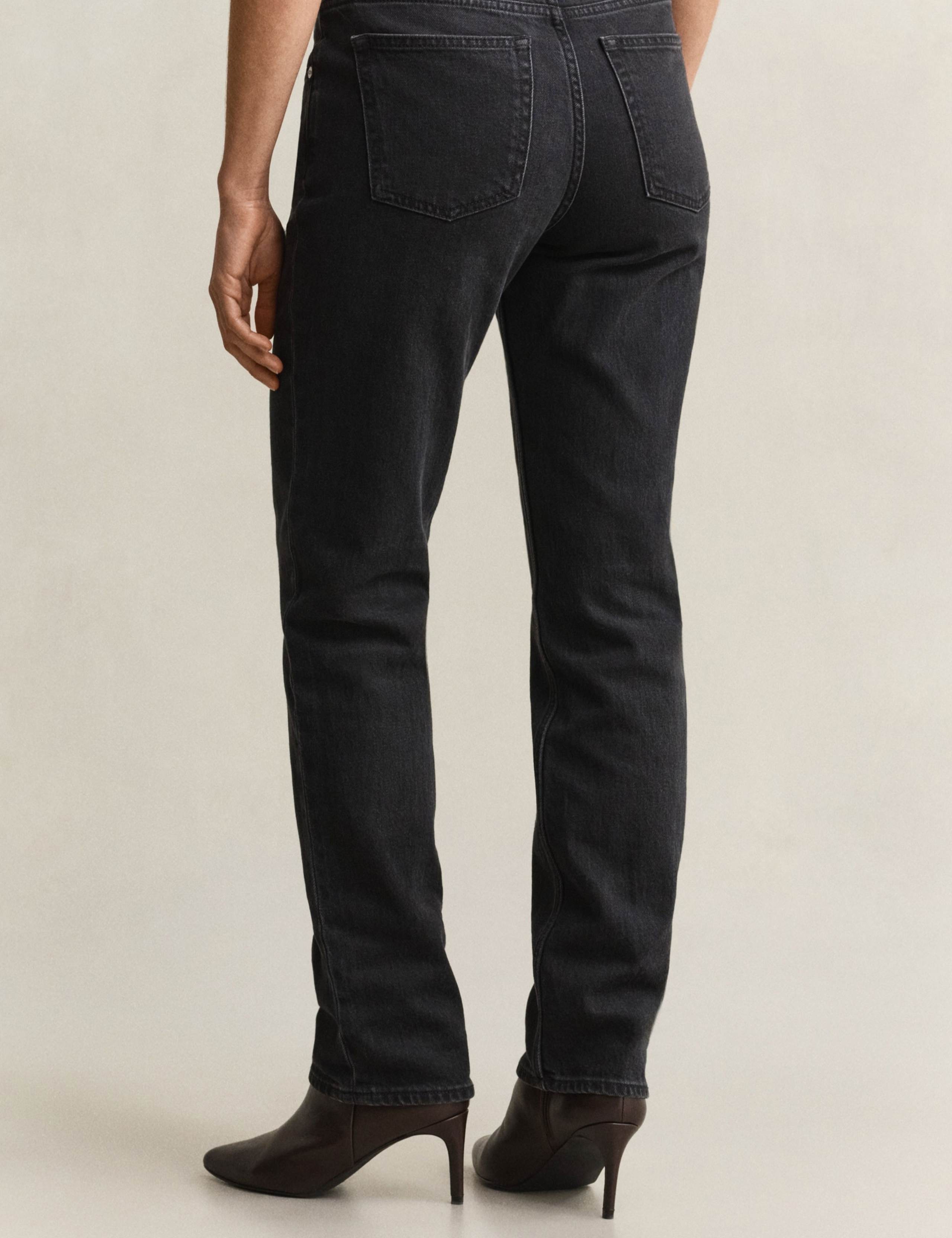 Mid Rise Straight Leg Jeans 5 of 7