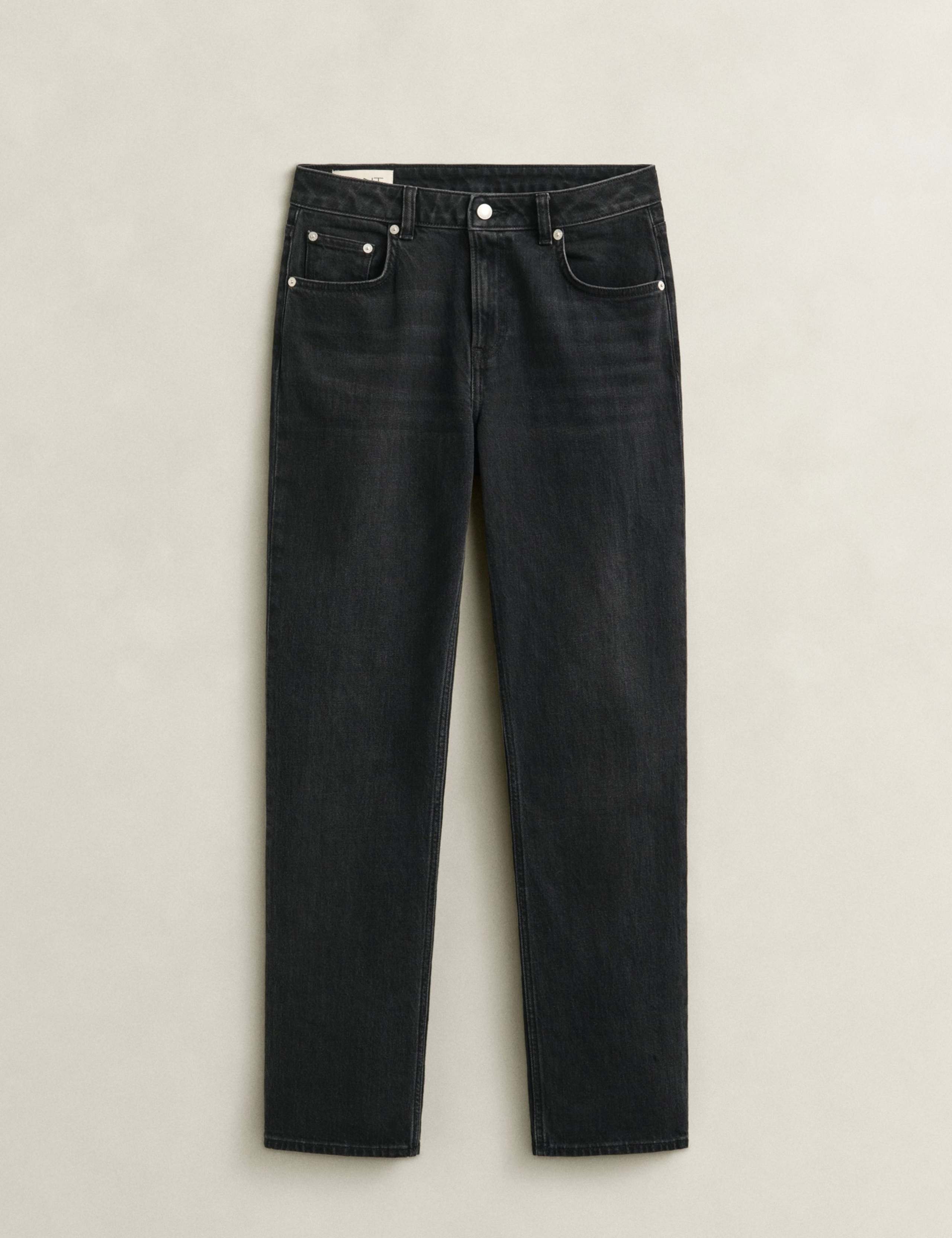 Mid Rise Straight Leg Jeans 2 of 7