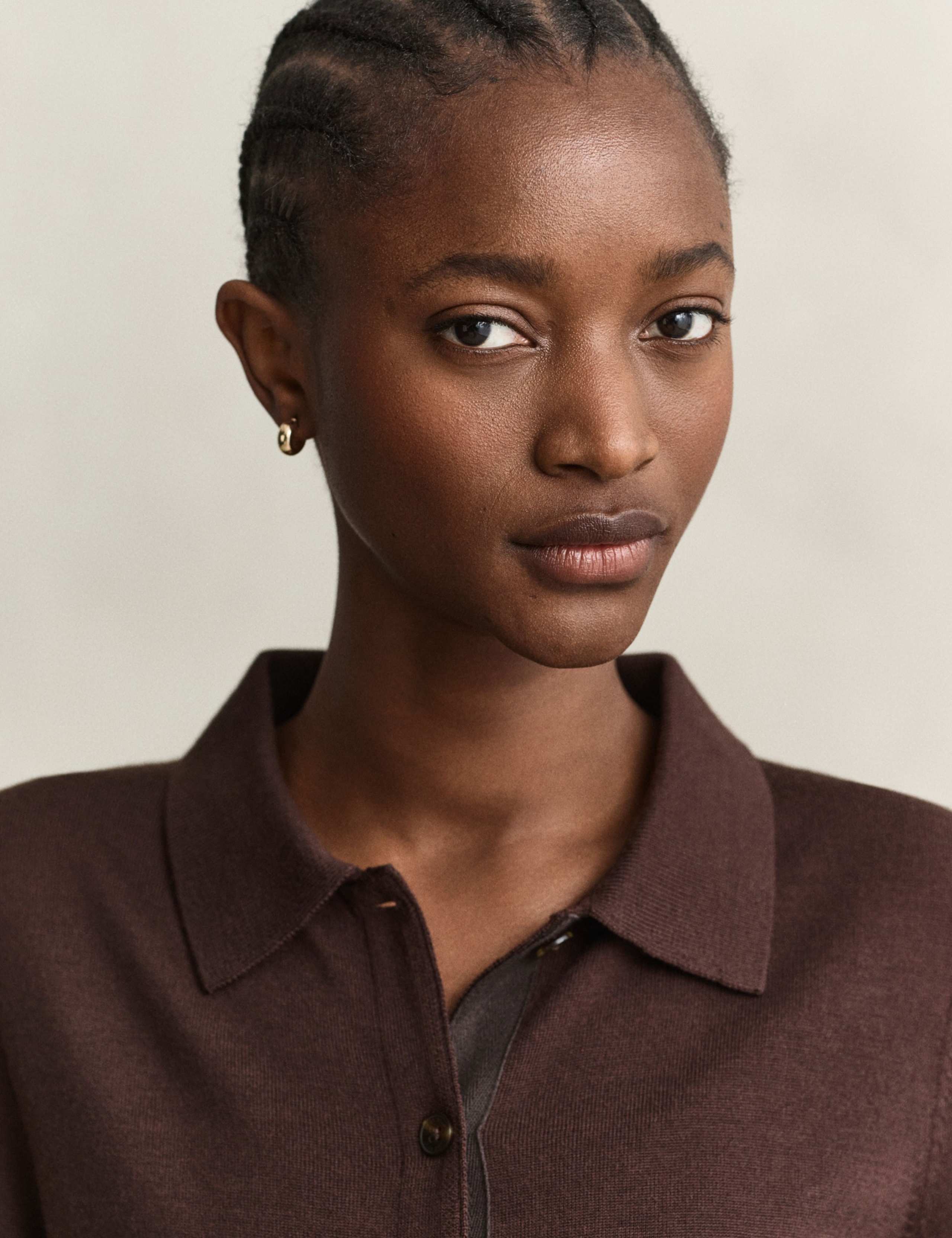 Pure Merino Wool Collared Cardigan 3 of 6