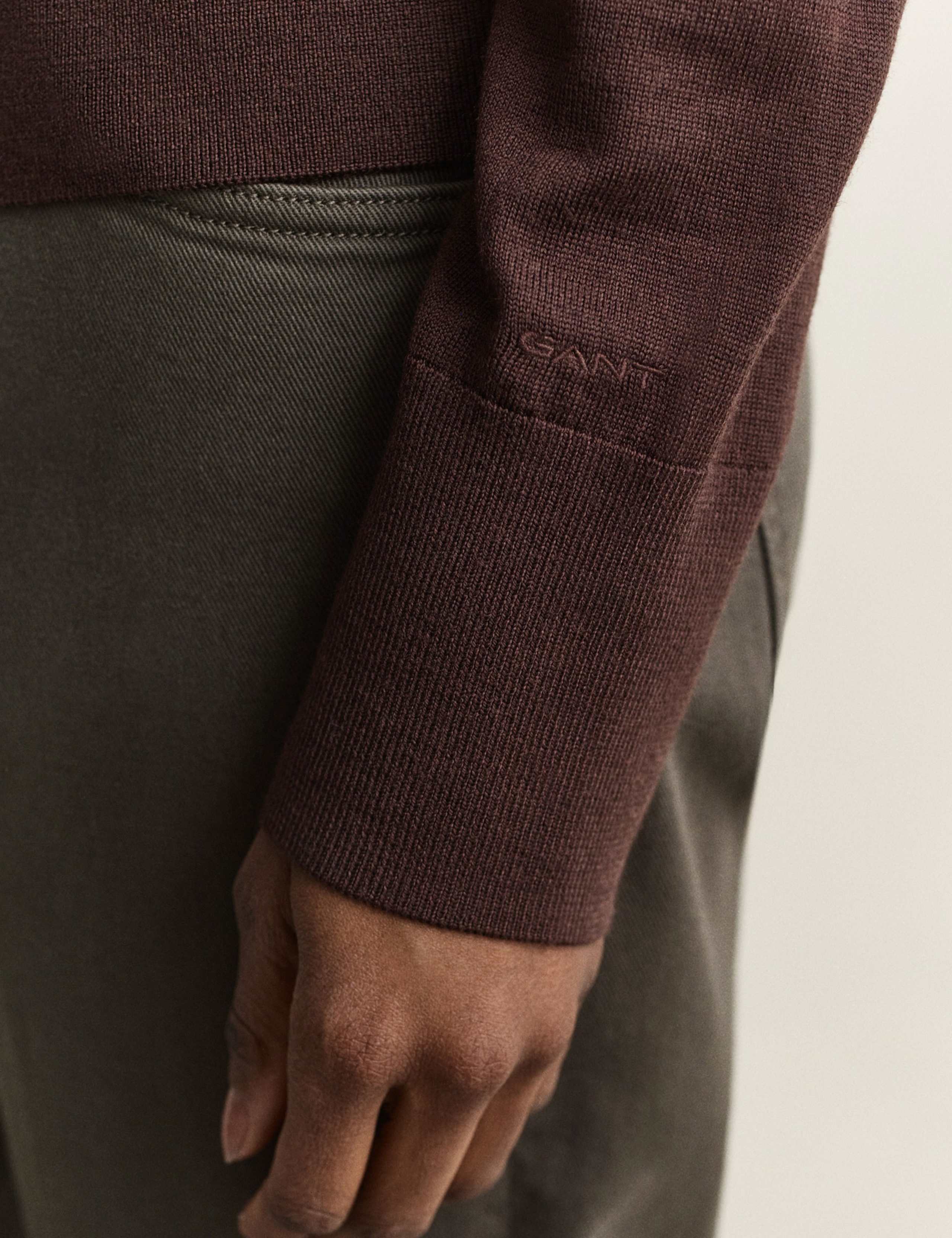 Pure Merino Wool Collared Cardigan 6 of 6
