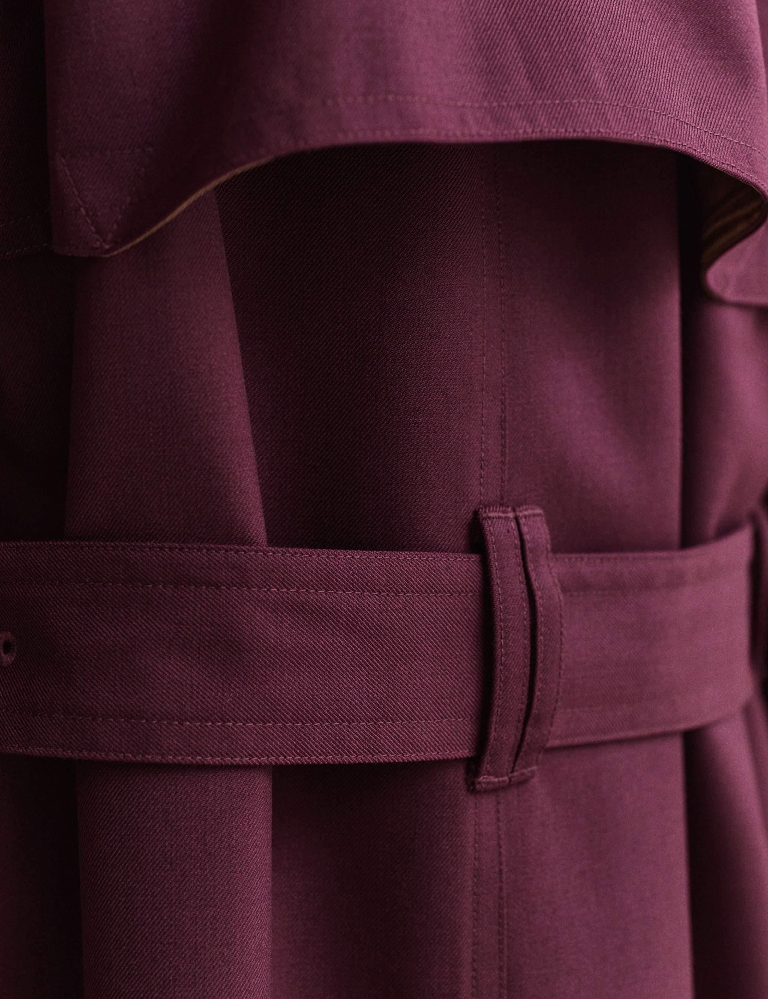 Wool Blend Belted Trench Coat 11 of 11