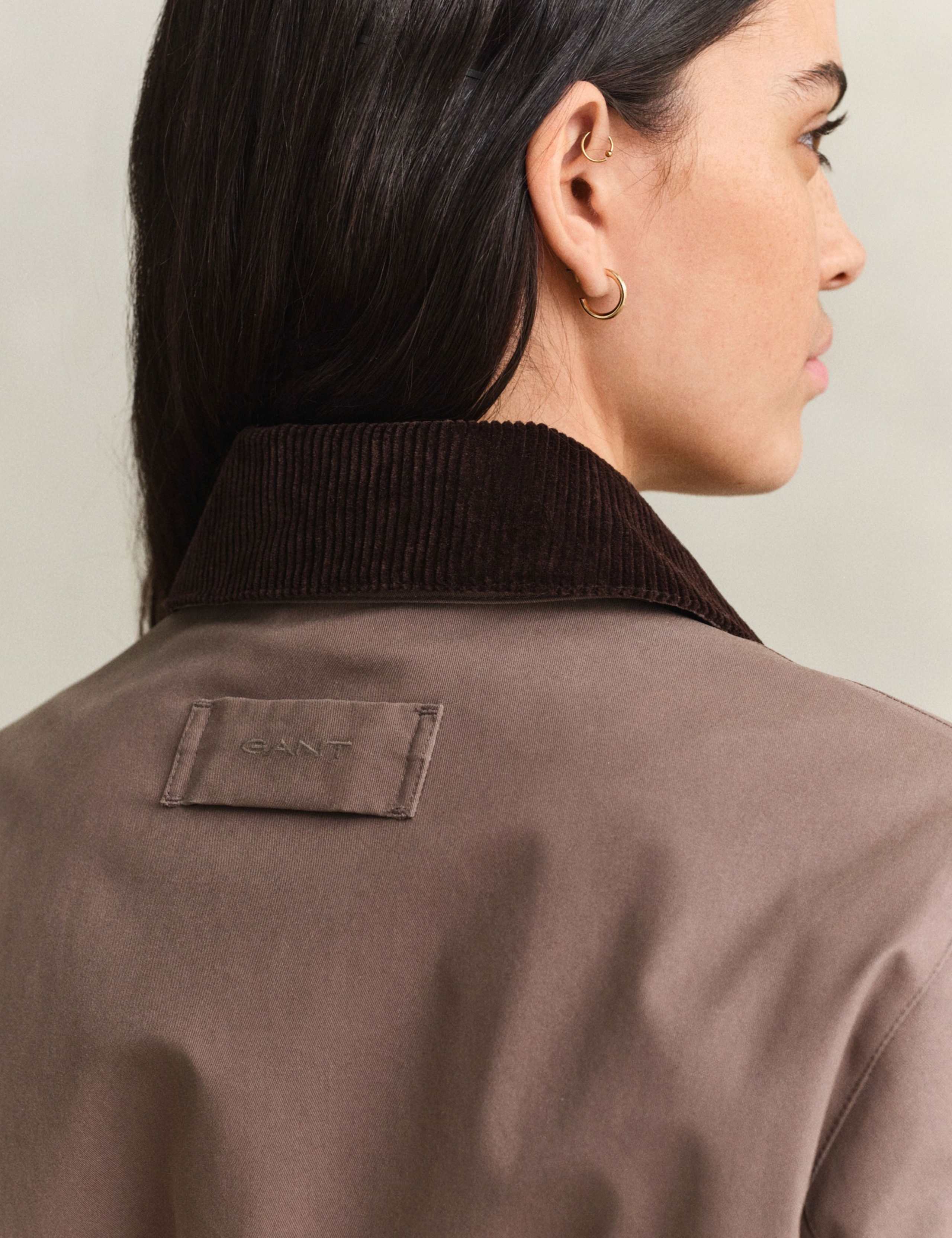 Cotton Rich Waisted Cord Trim Utility Jacket 8 of 11