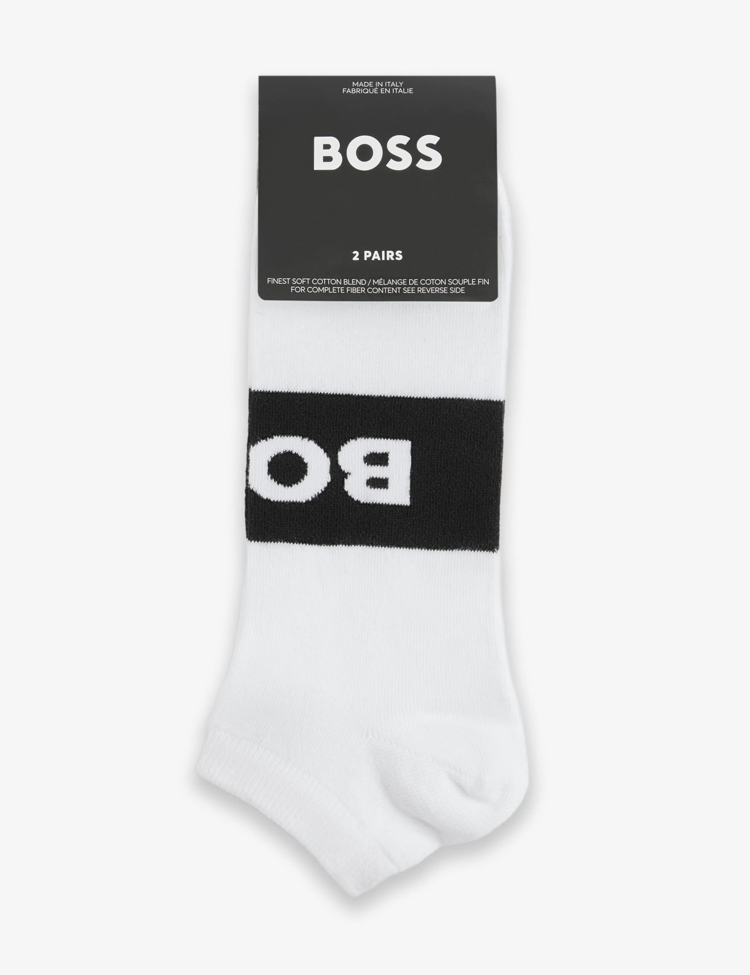 2 Pack Logo Cotton Rich Trainer Socks 2 of 2
