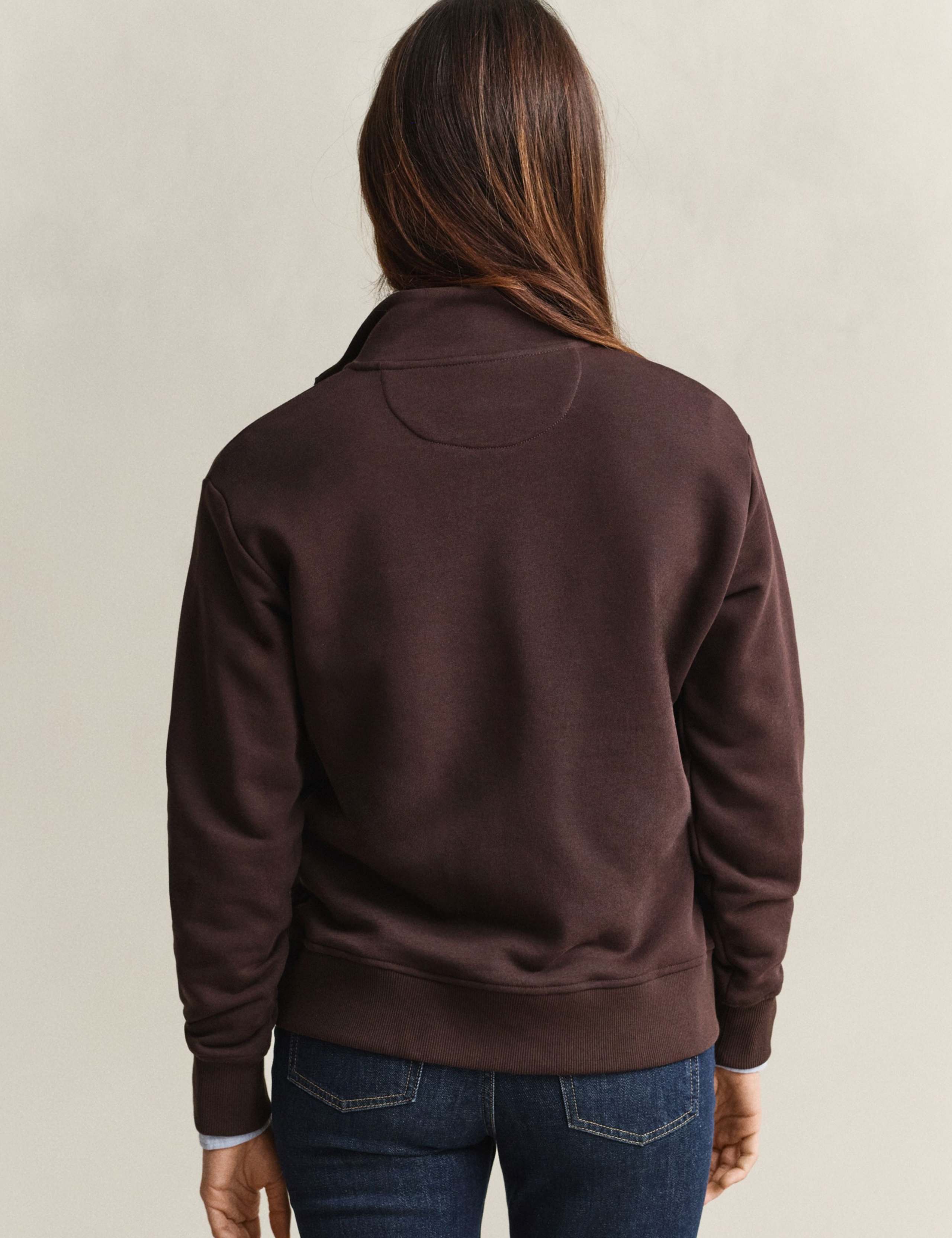 Cotton Rich Half Zip Sweatshirt 4 of 6