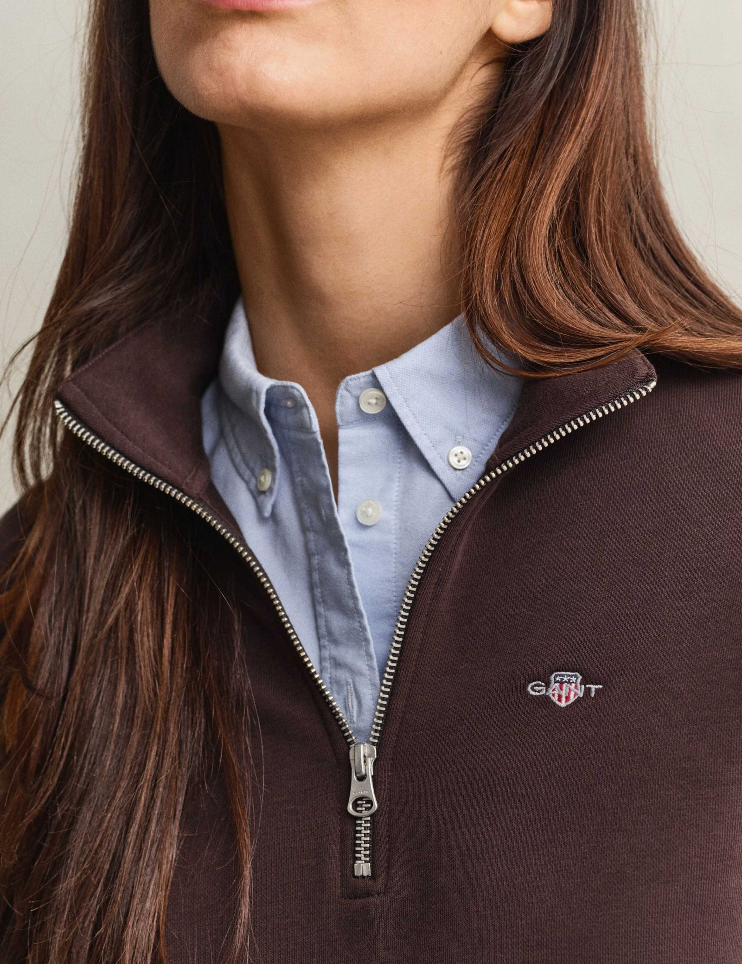 Cotton Rich Half Zip Sweatshirt 6 of 6