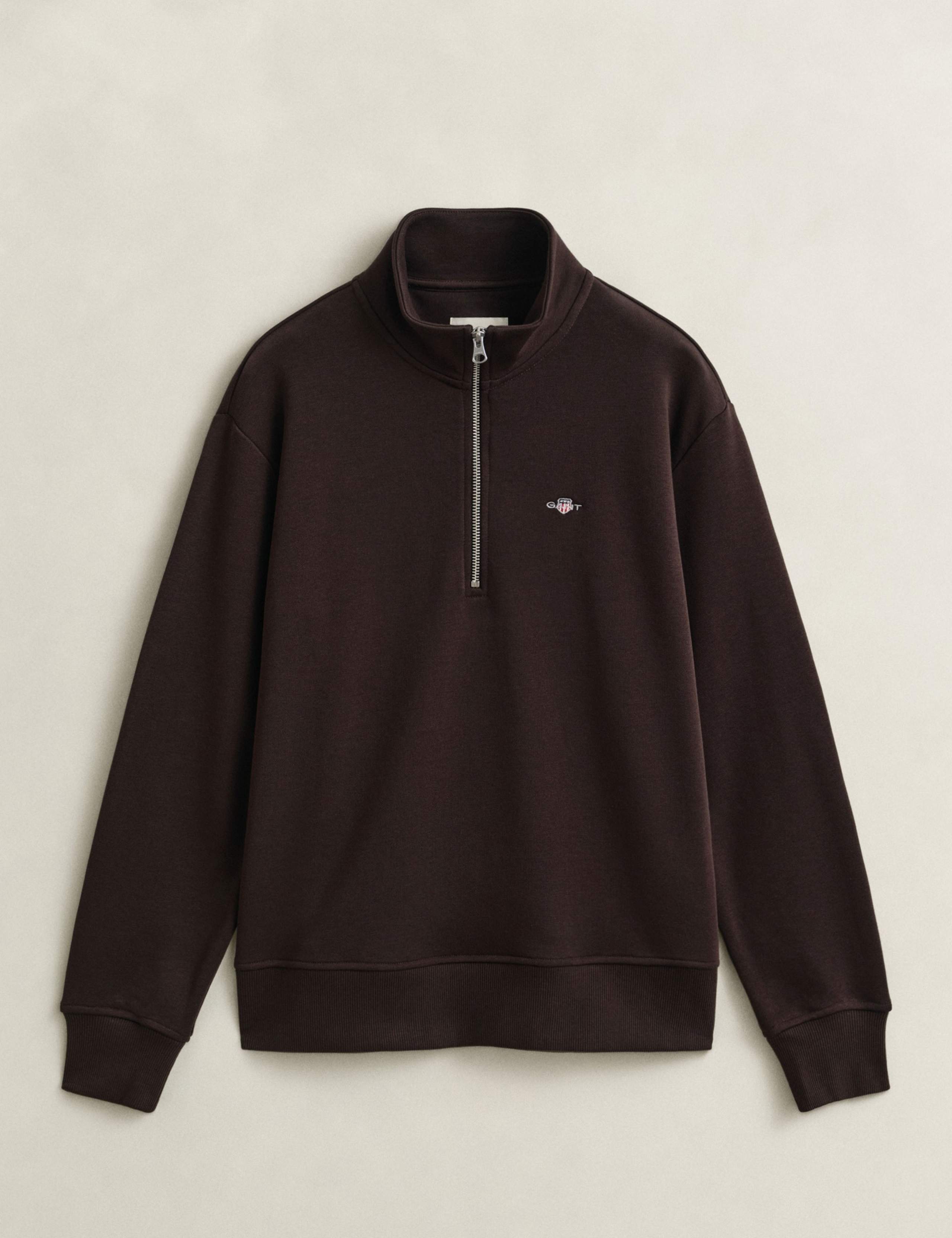Cotton Rich Half Zip Sweatshirt 2 of 6