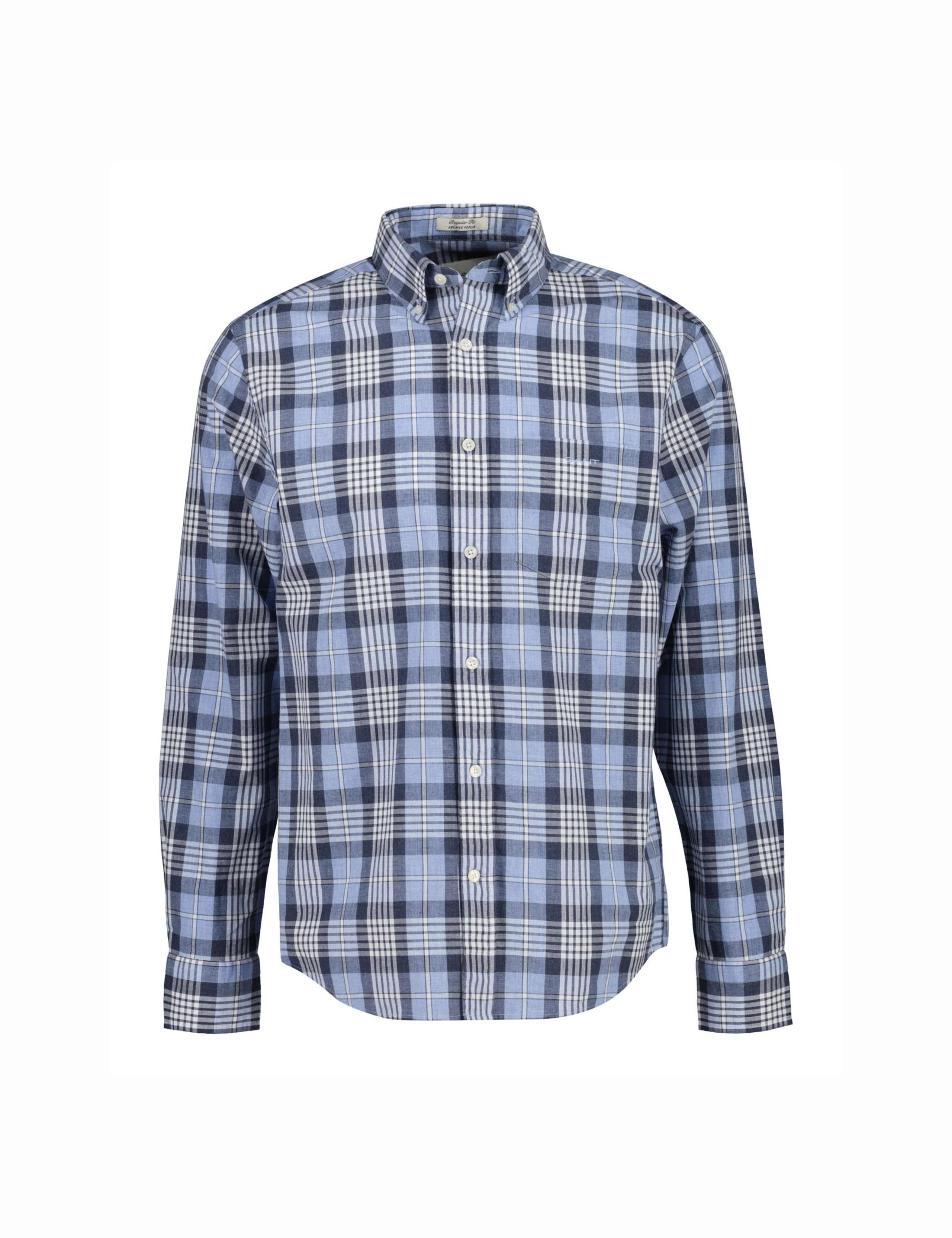 Regular Fit Poplin Melange Check Shirt 1 of 1