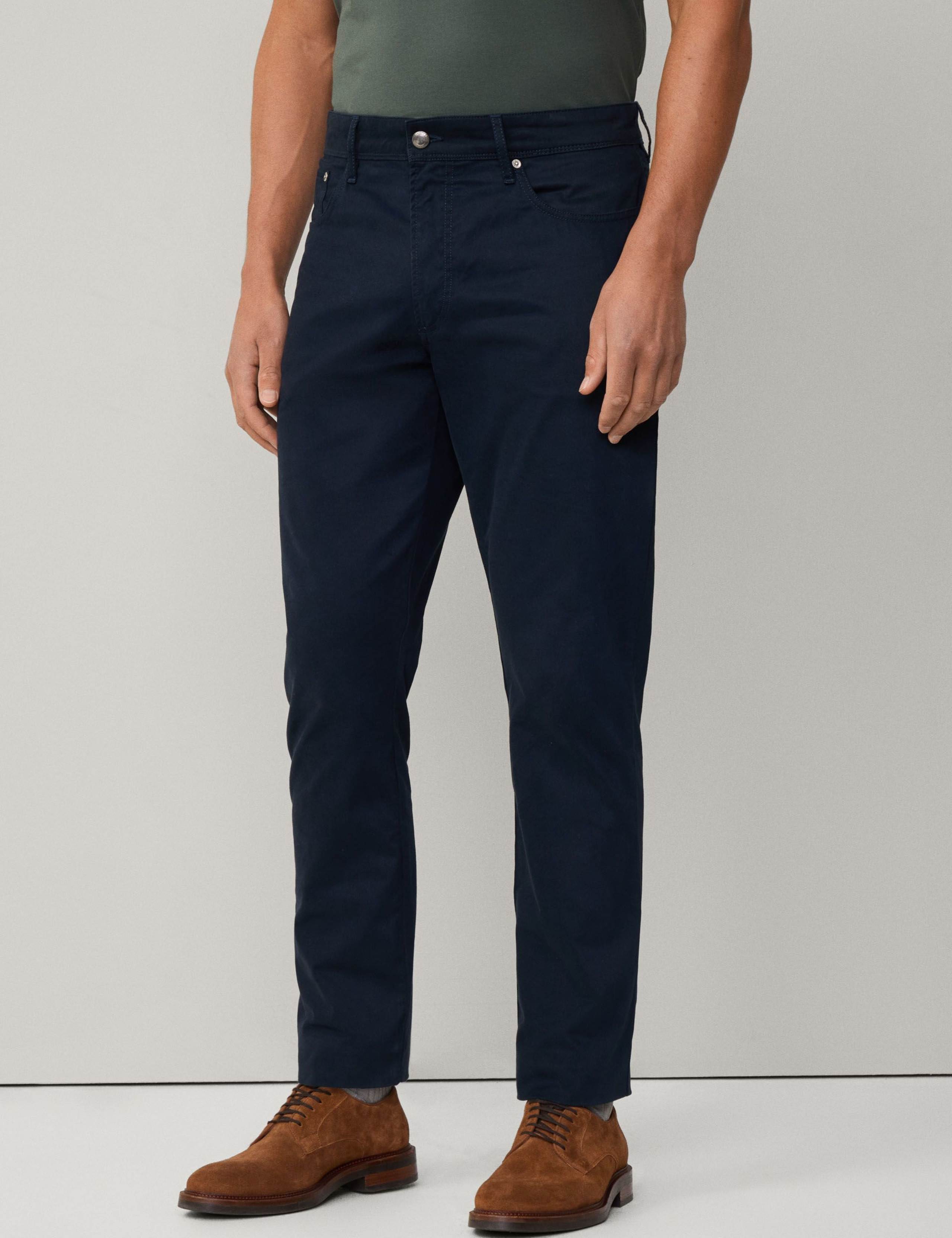 Regular Fit Textured Stretch Trousers 4 of 6