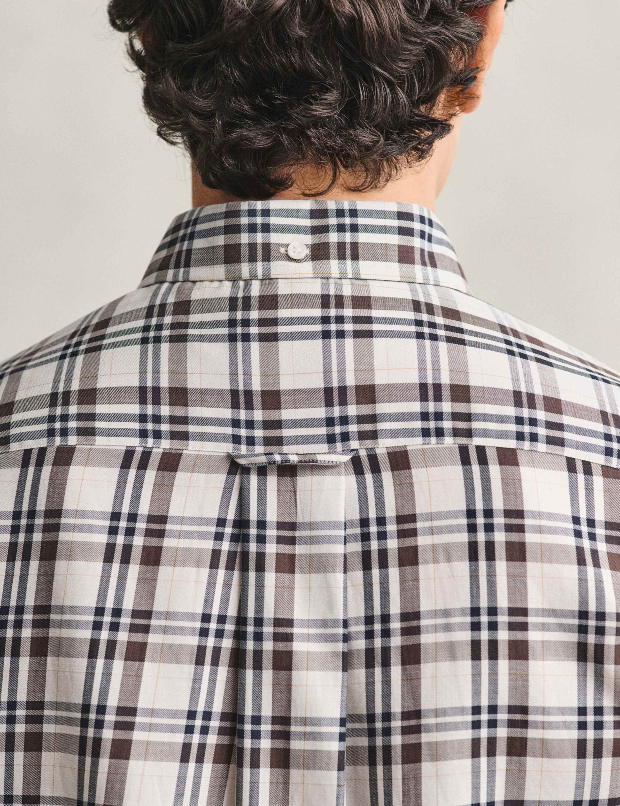 Cotton Blend Twill Check Shirt 7 of 7