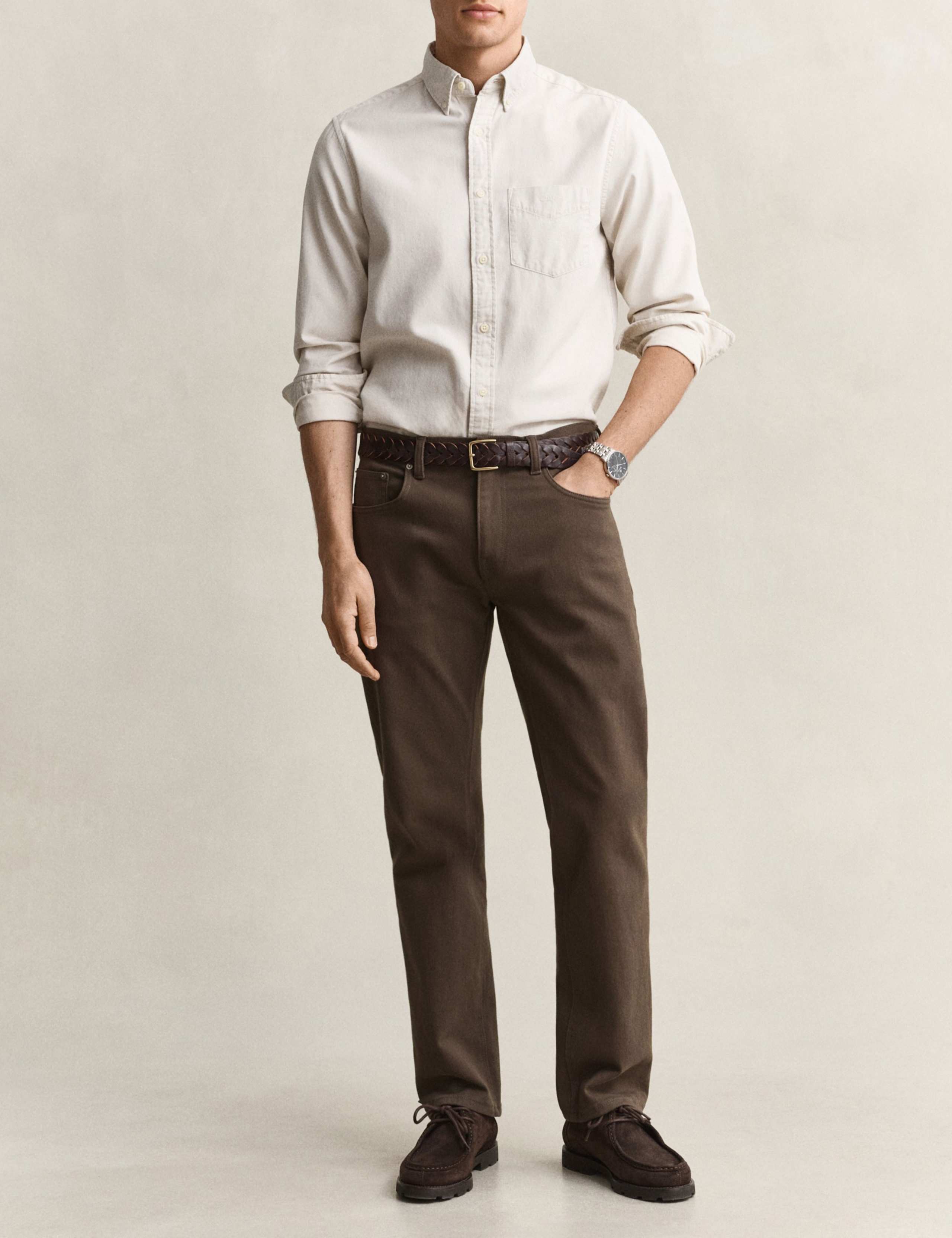 Regular Fit Twill Jeans 1 of 7