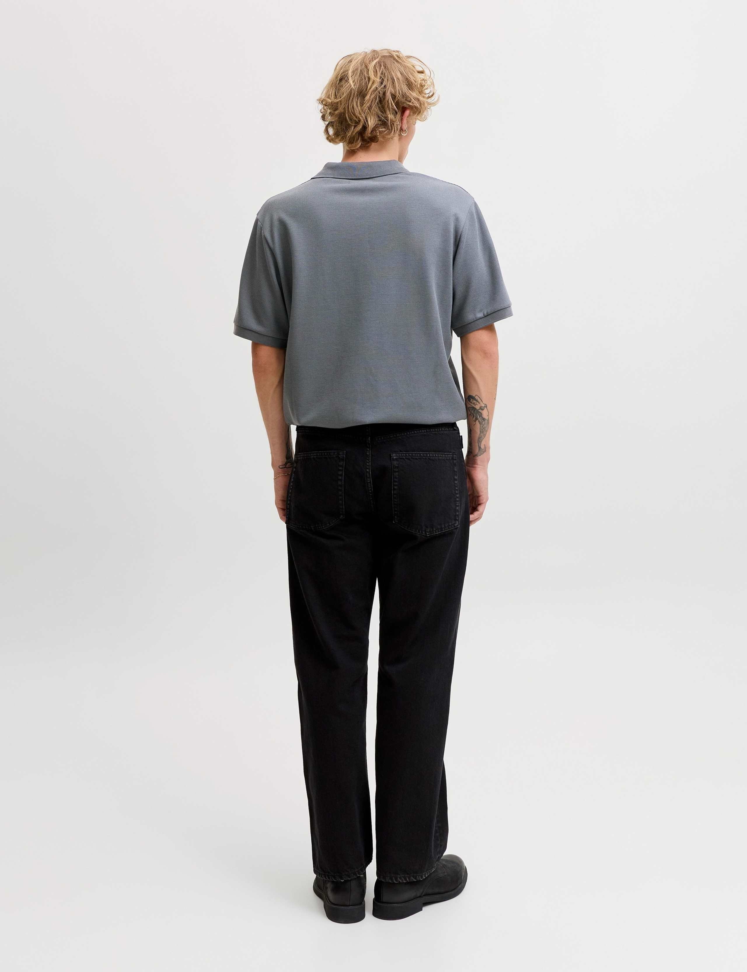 Cotton Blend Textured Polo Shirt 3 of 7