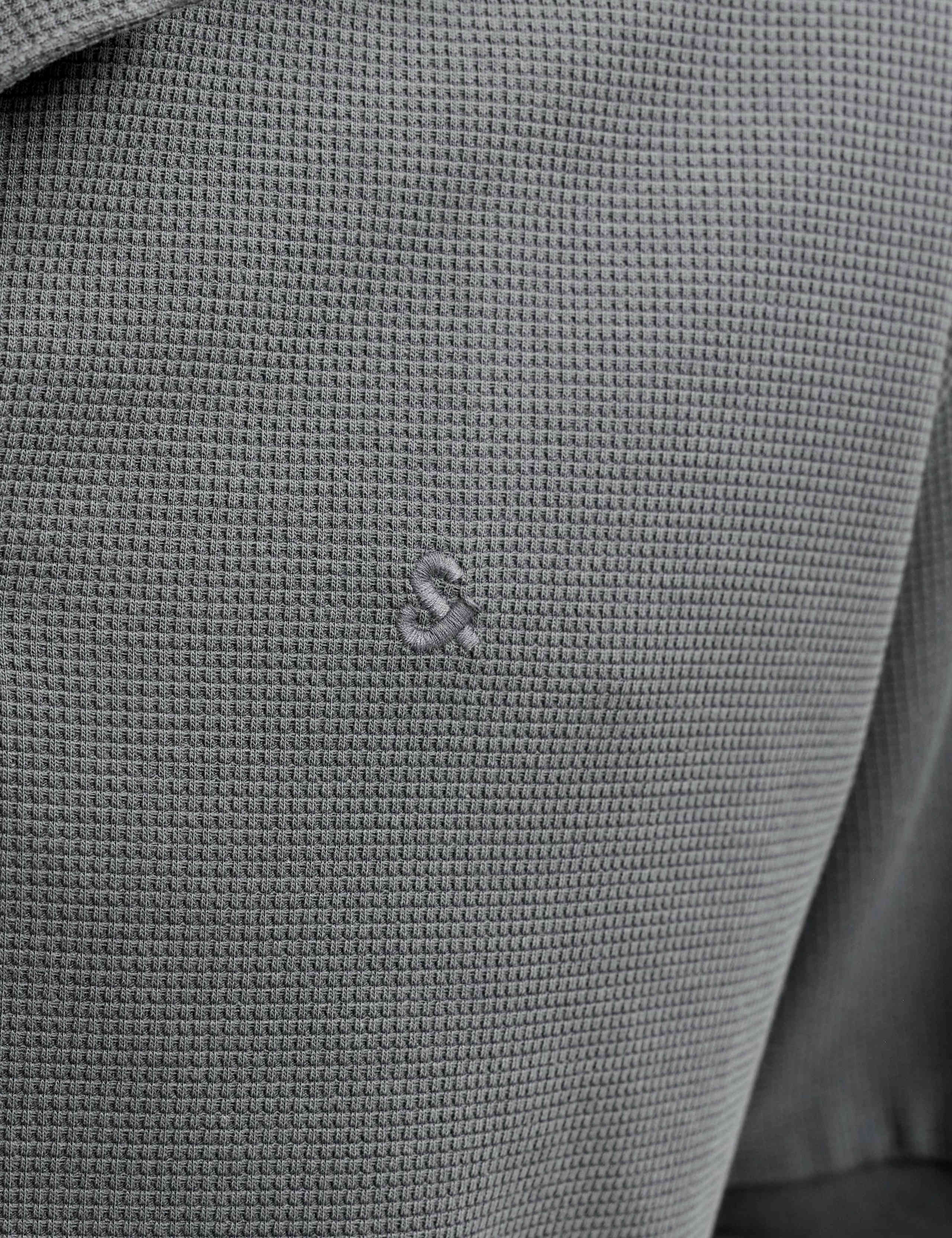 Cotton Blend Textured Polo Shirt 7 of 7