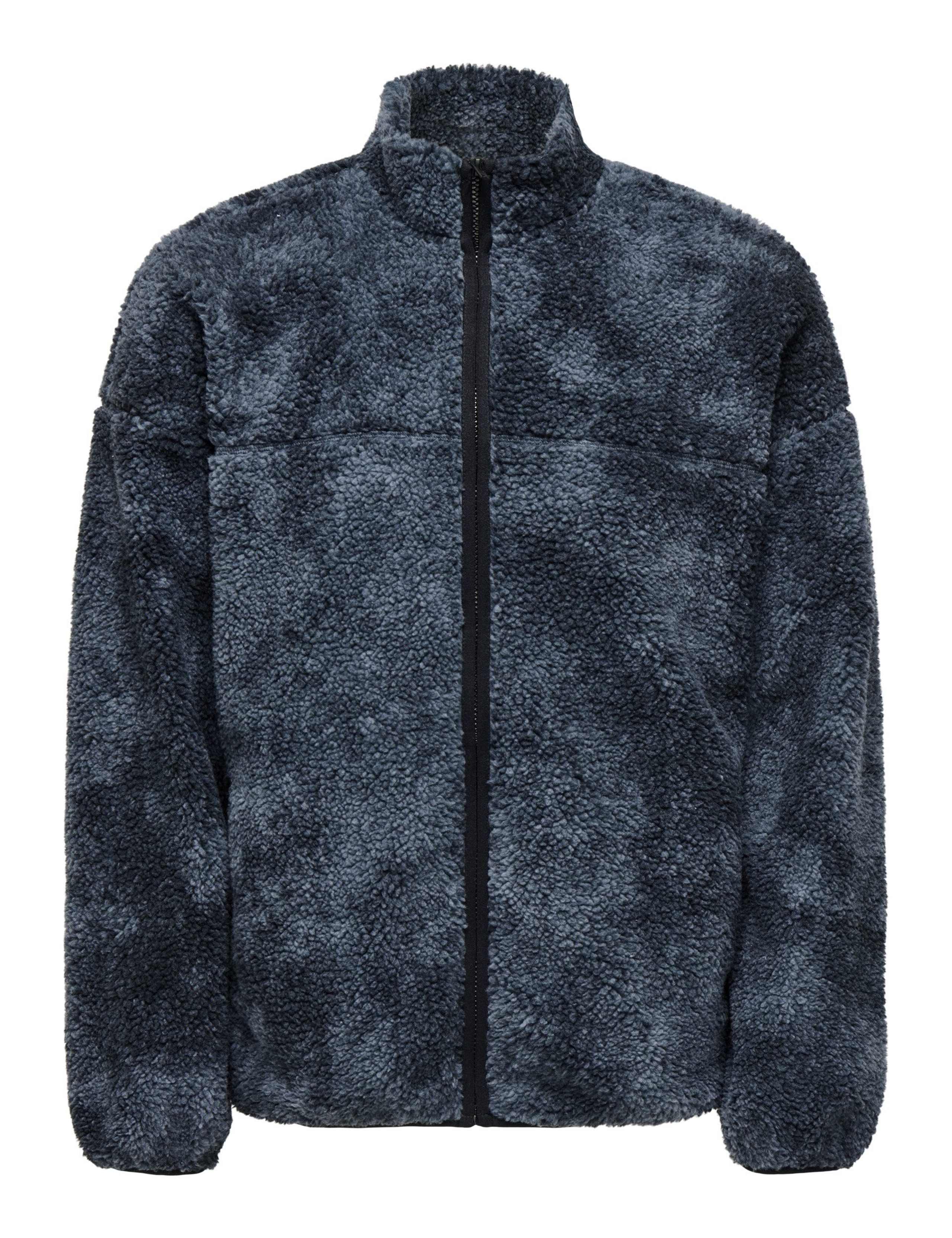 Patterned Zip Up Fleece Jacket 1 of 2