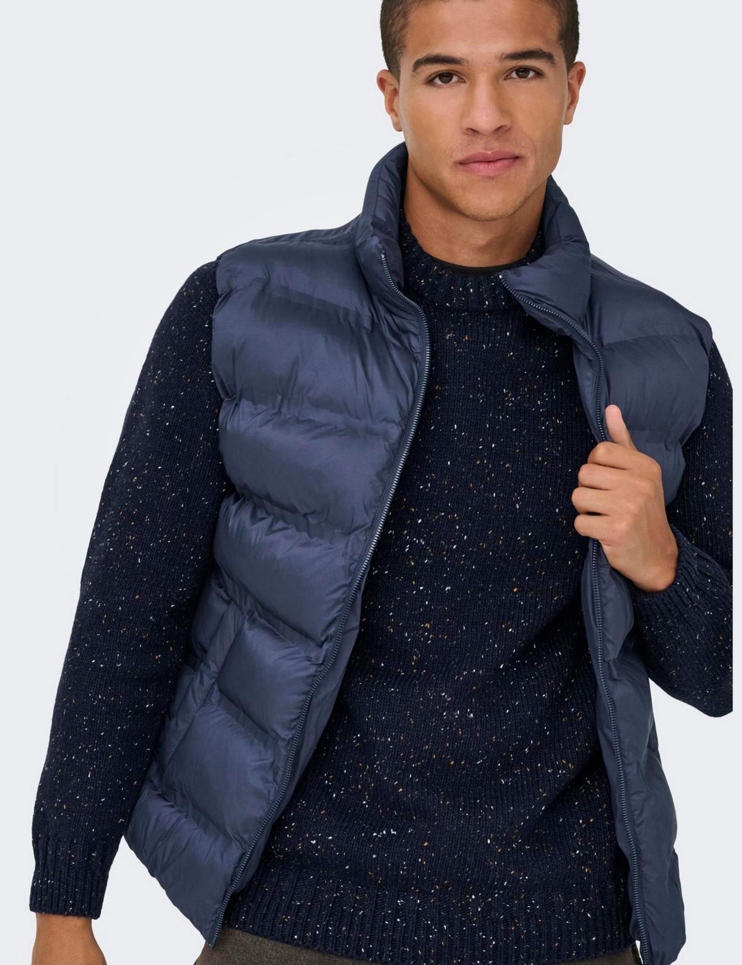 Cotton Blend Crew Neck Jumper with Wool 6 of 6