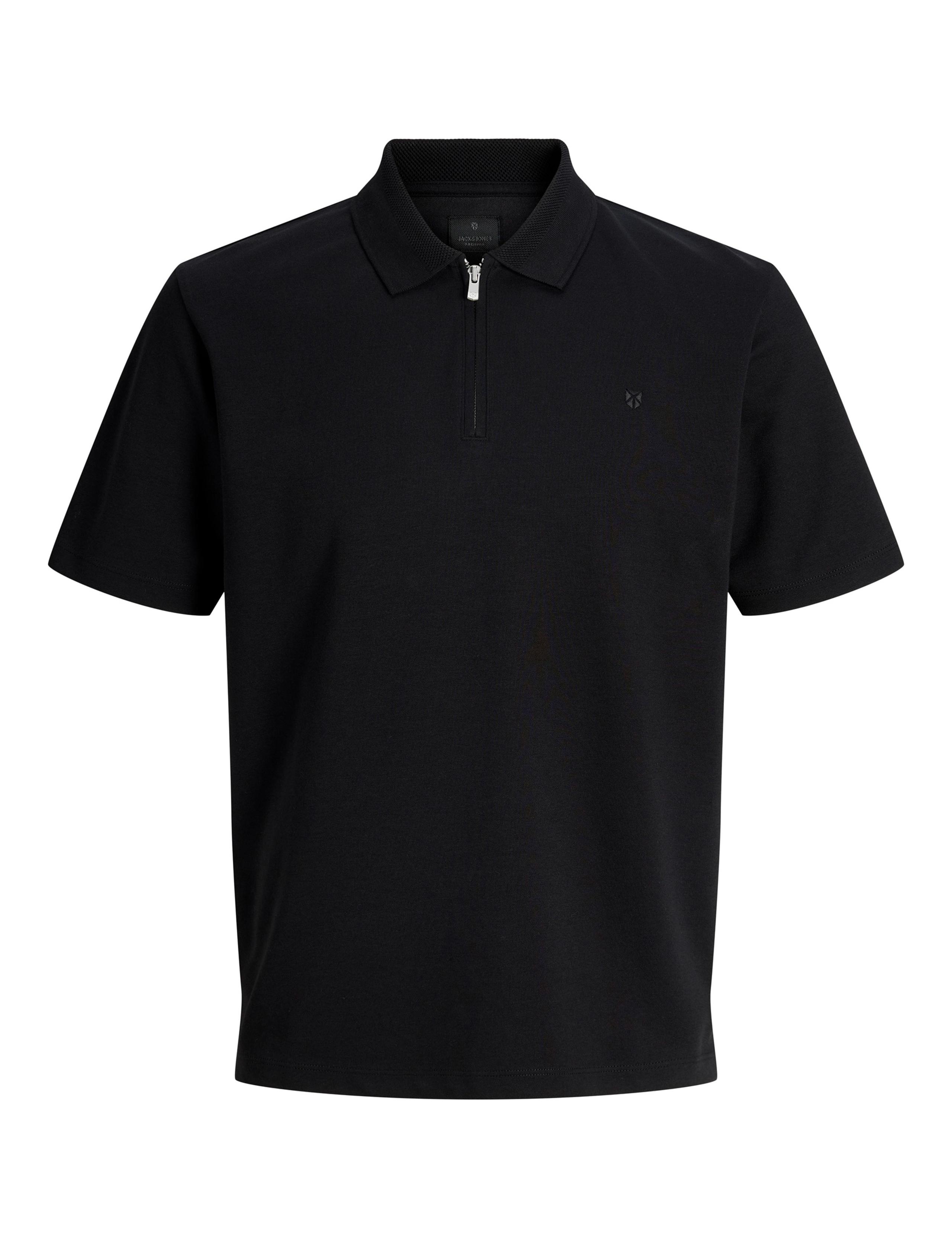 Cotton Blend Half Zip Polo Shirt 4 of 6