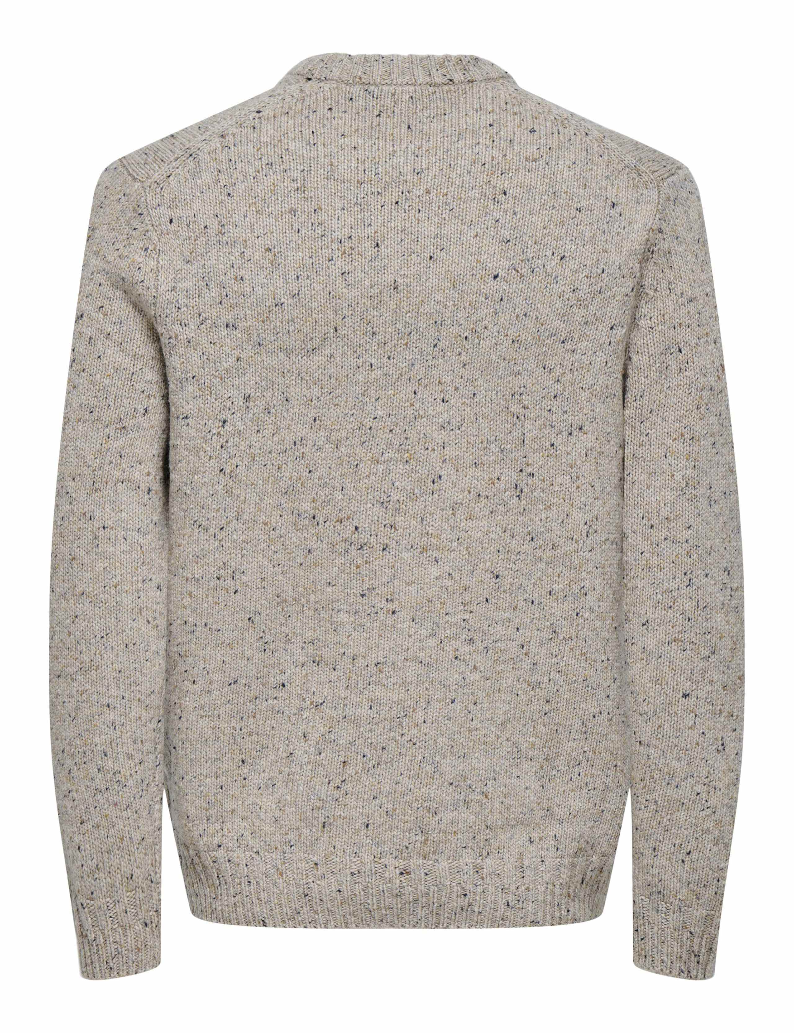 Cotton Blend Crew Neck Jumper with Wool 3 of 6