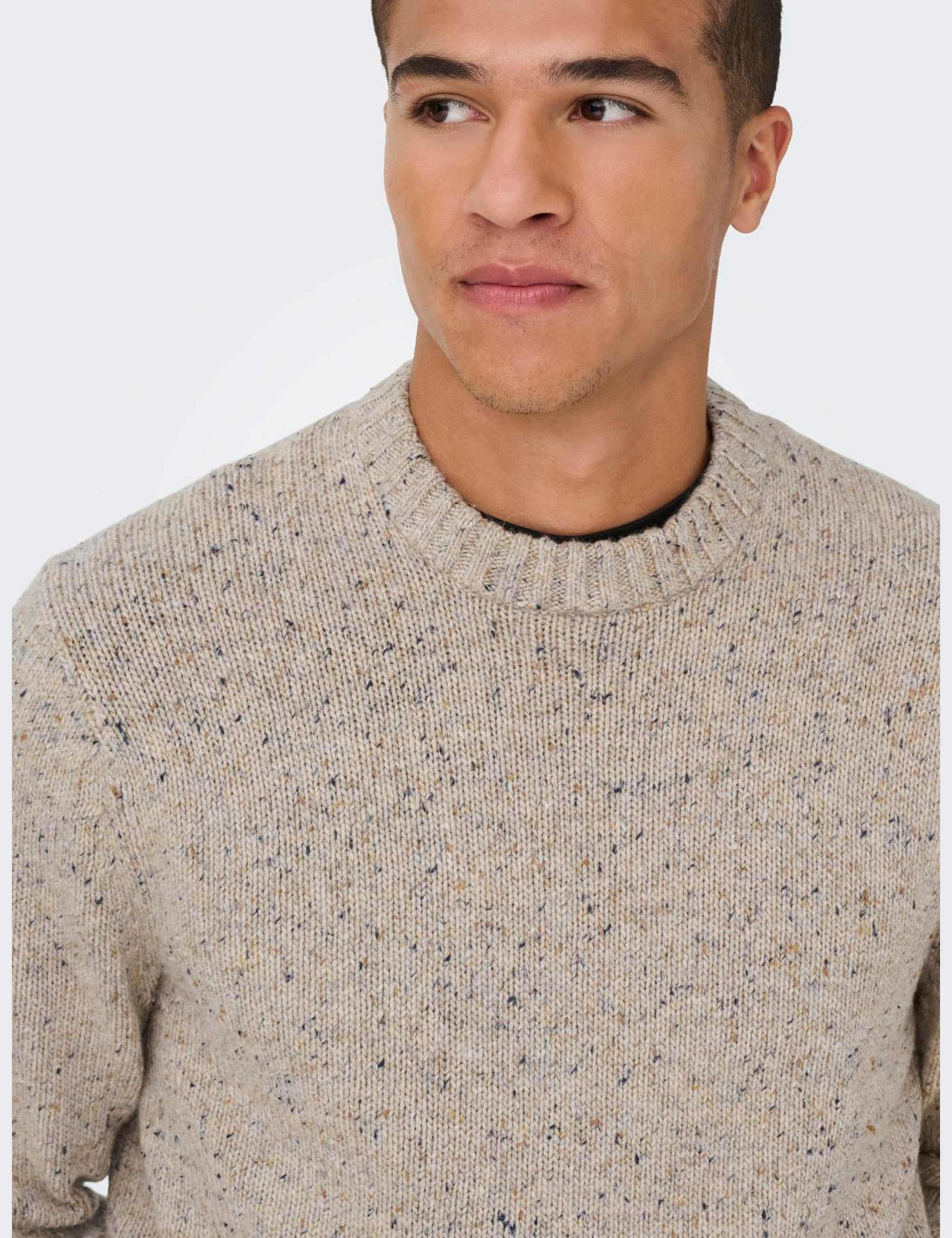 Cotton Blend Crew Neck Jumper with Wool 6 of 6